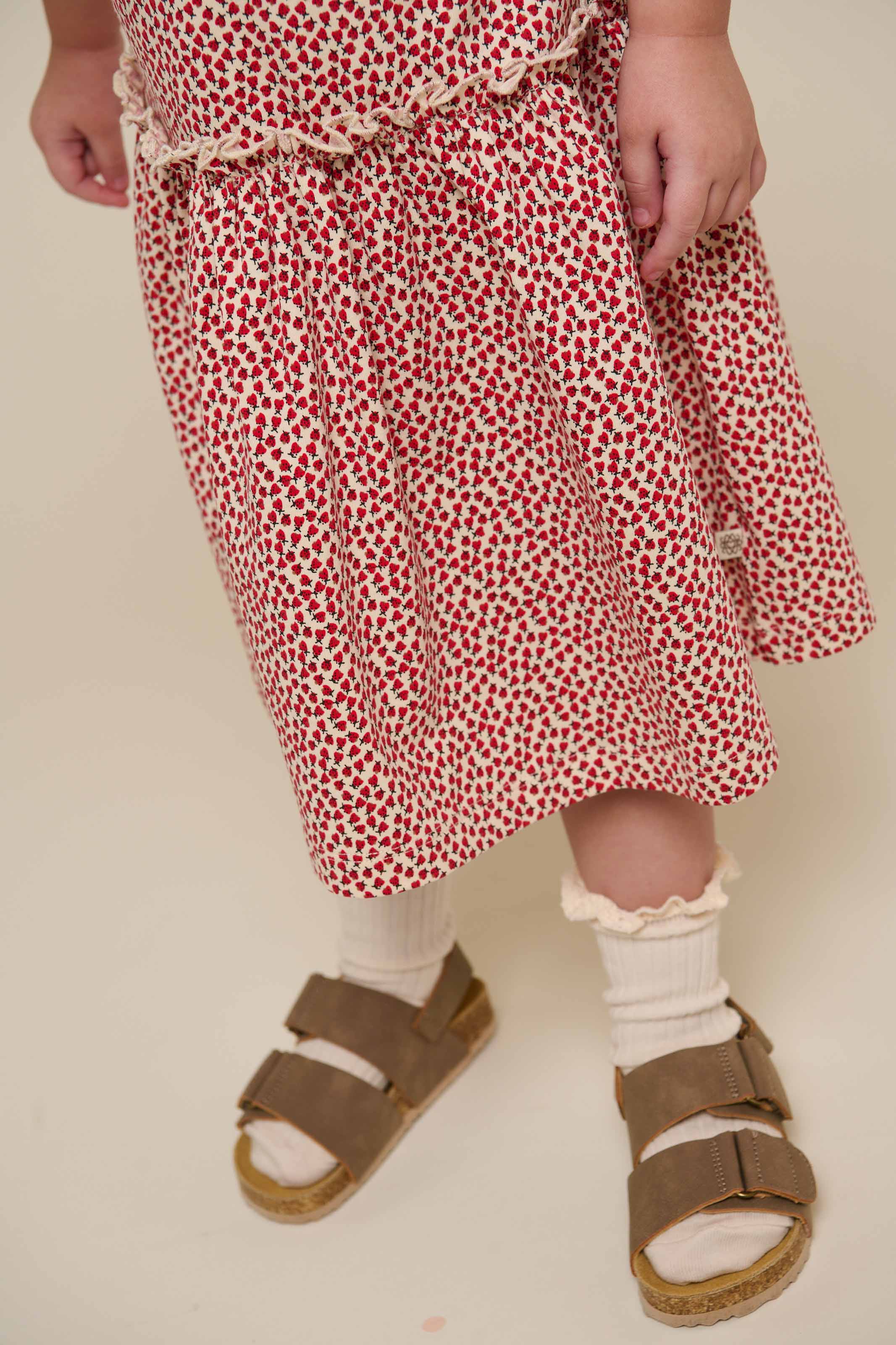 Jersey jurk - Kids - Cherry Red | 101225 Lea
