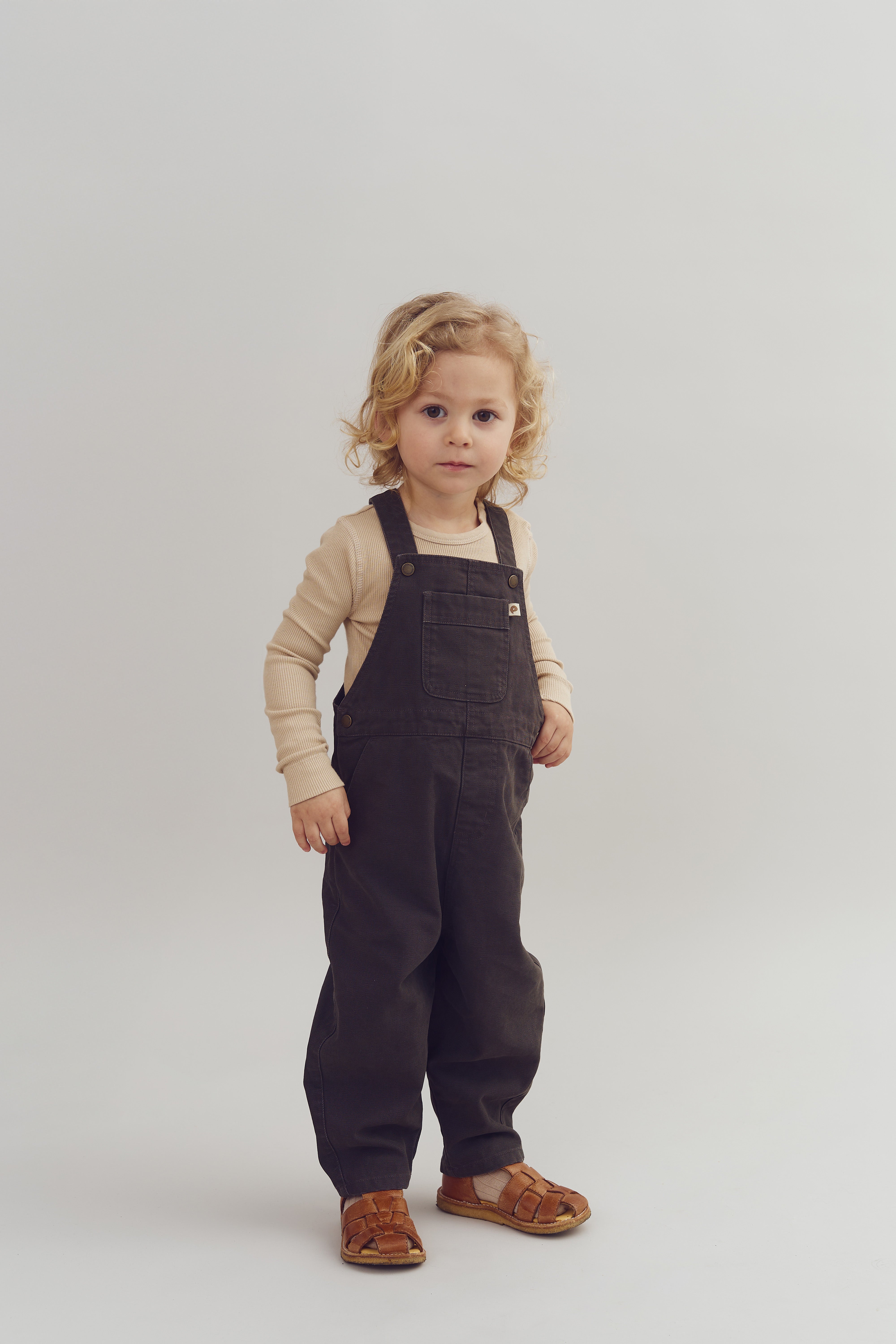 Basic Rib Bodysuit - Little - Beige
