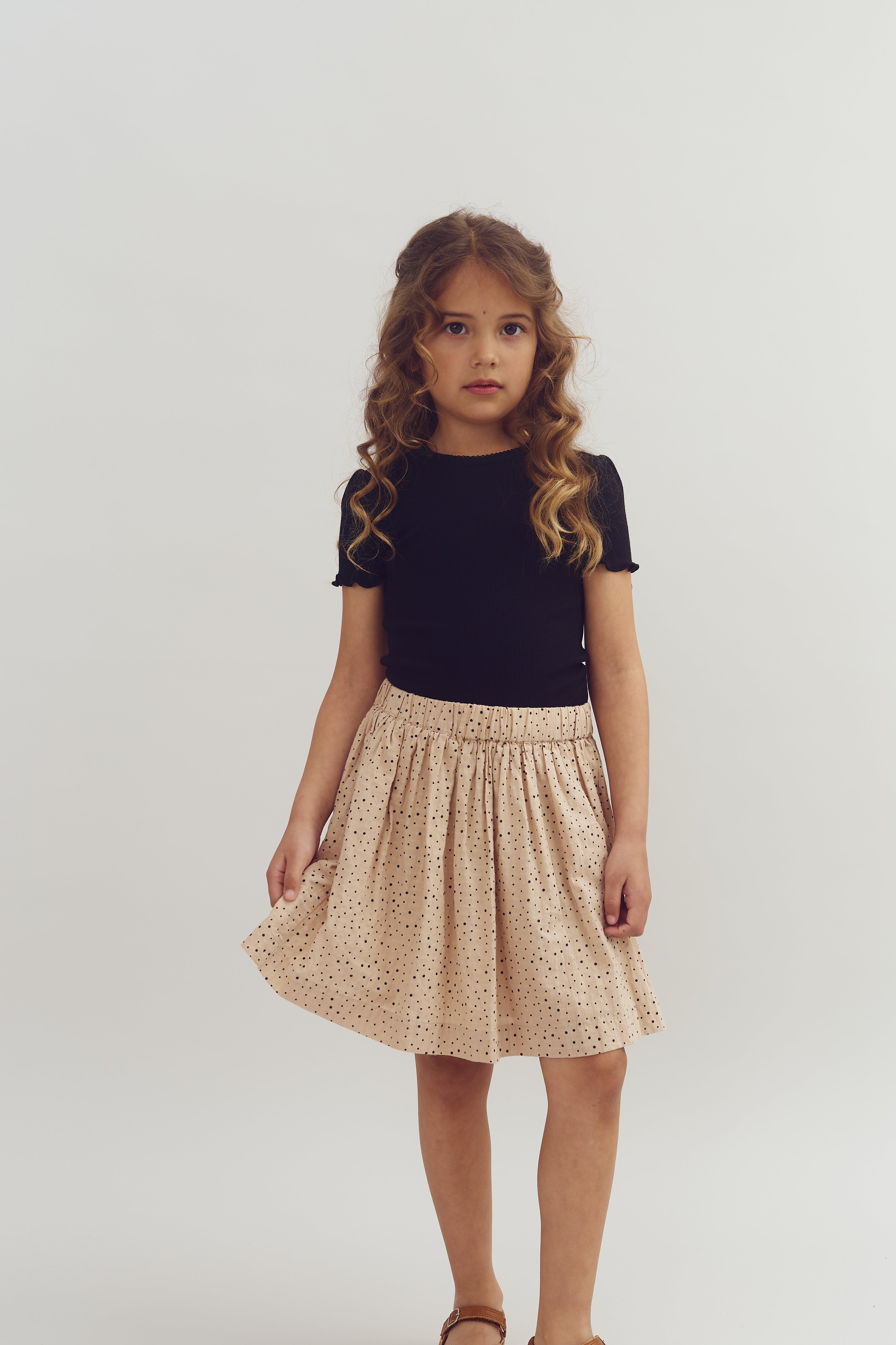 Katoenen rok met microstippen - Kids - Moonlight