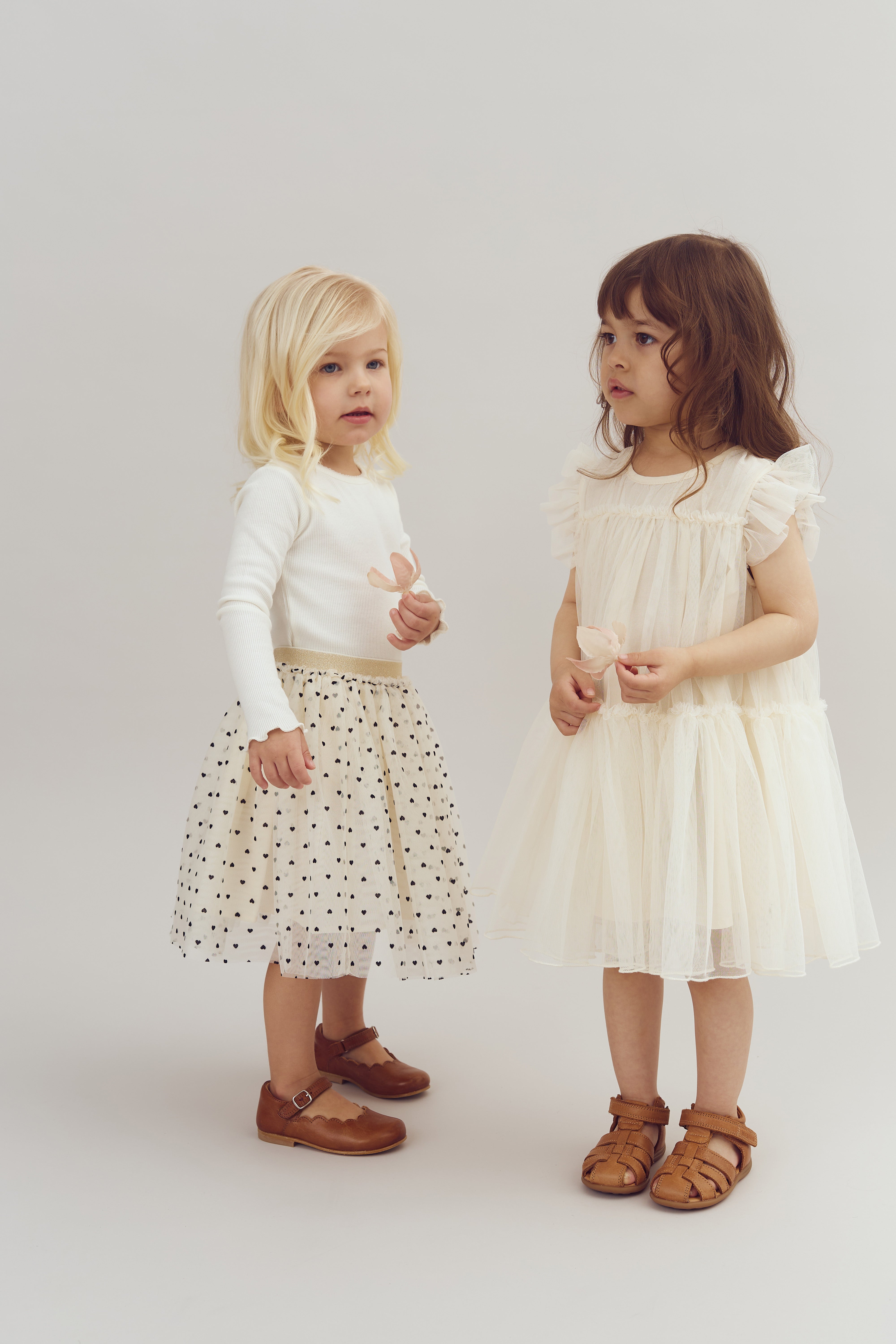 Tule jurk - Off White | 100269 Sophia
