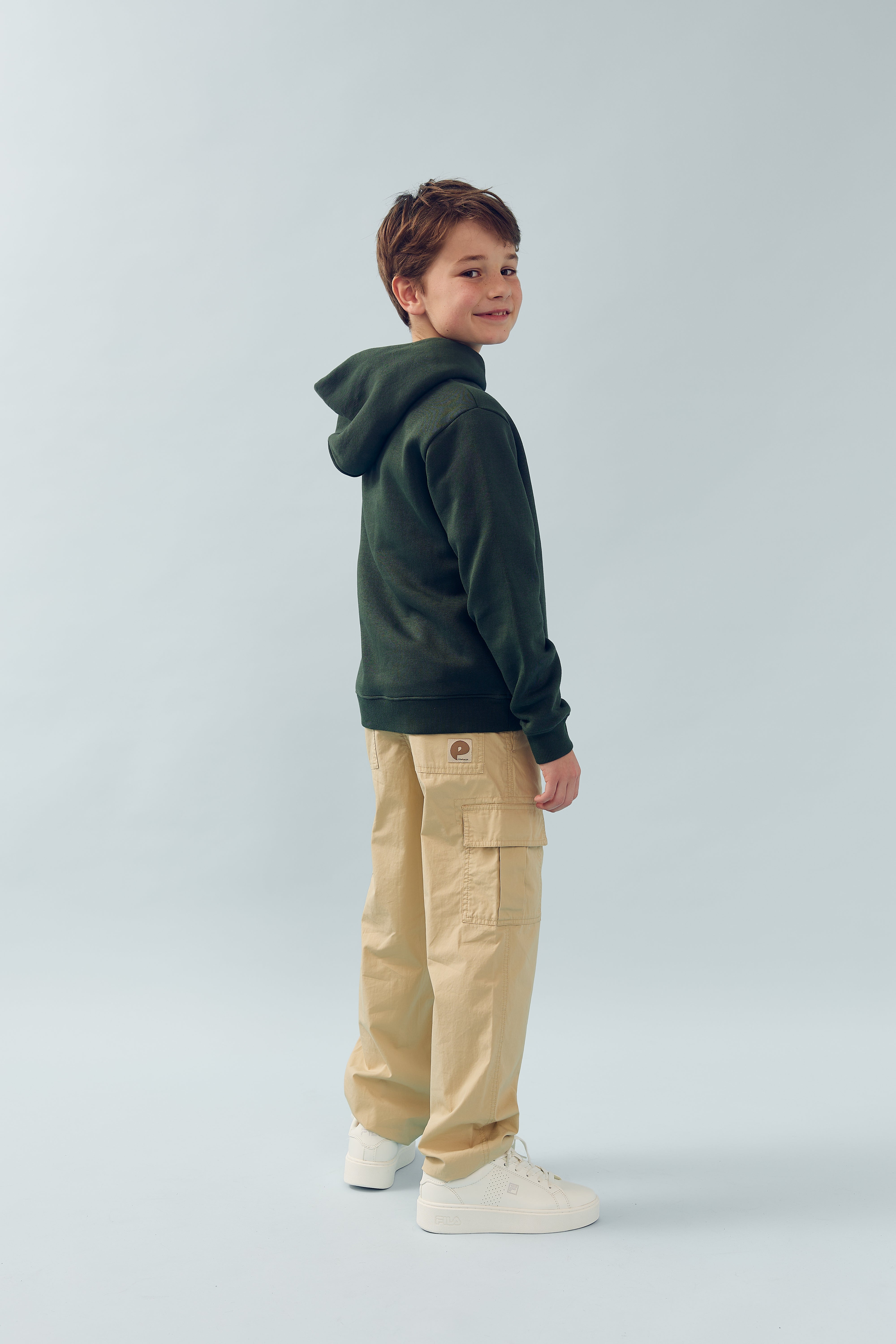 Poplin cargobroek - Tween - Beige | 100350 Sixten