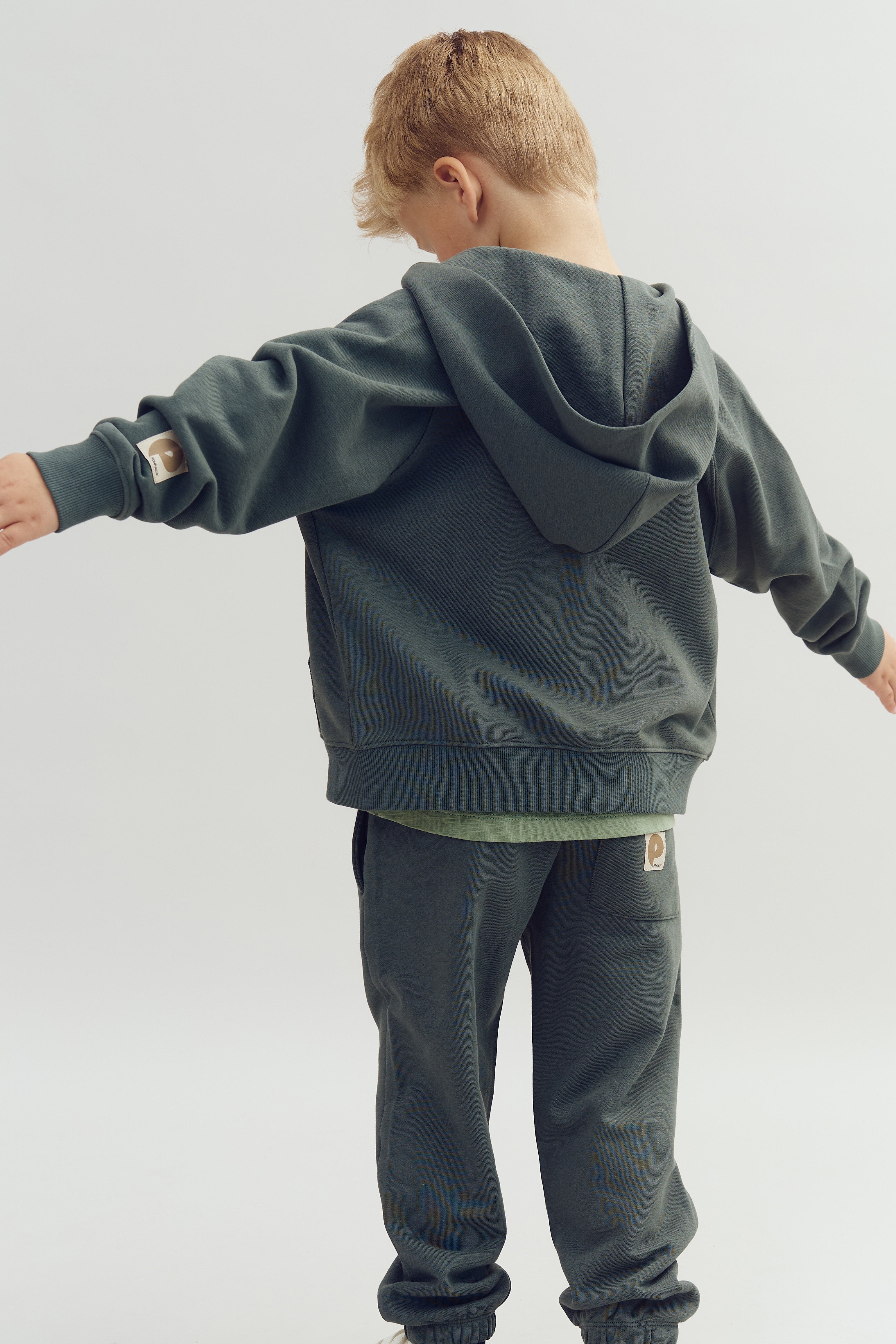 Klassieke hoodie met rits - Petrol | 100218 Felix