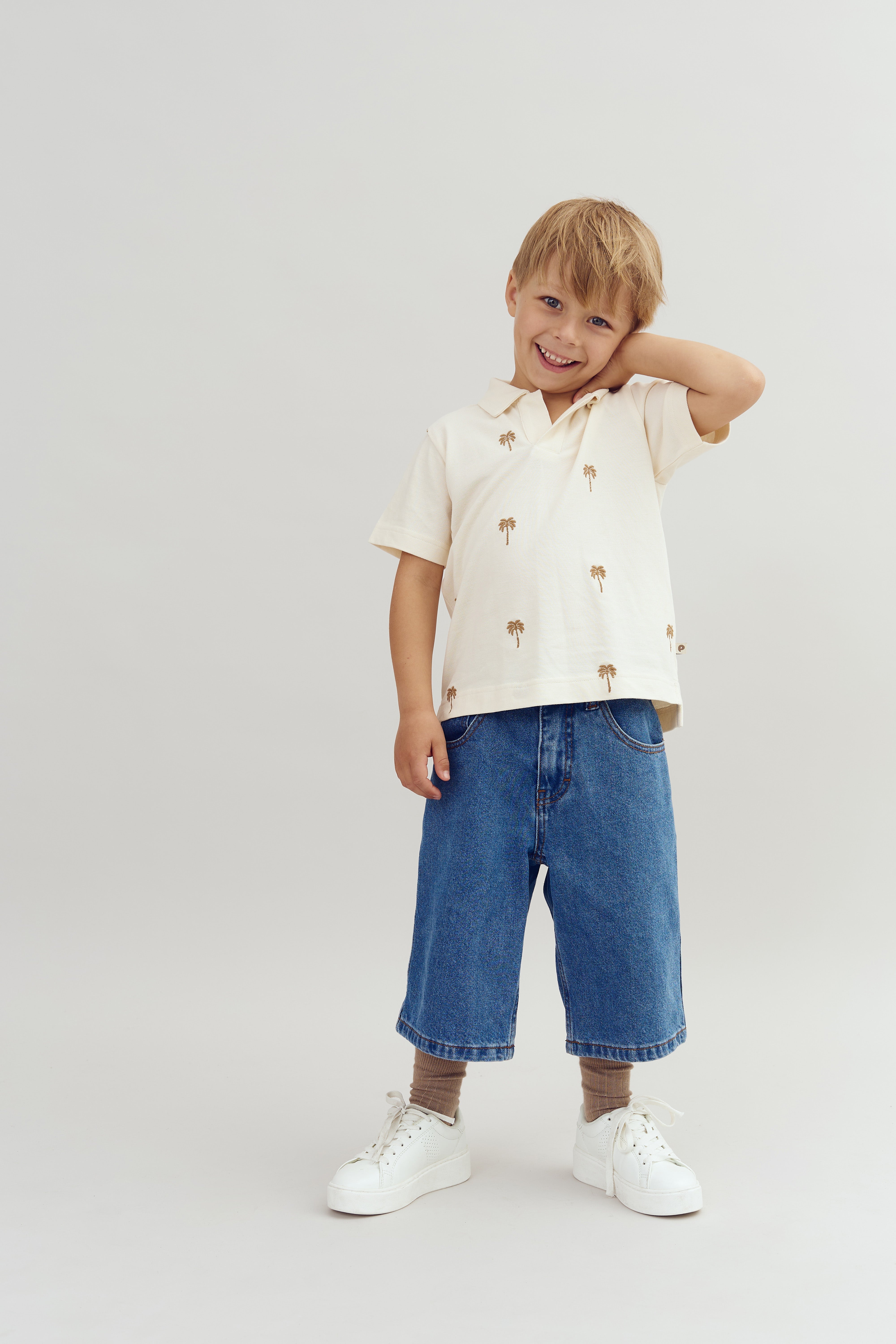 Lange denim shorts - Blue Denim | 100106 Storm