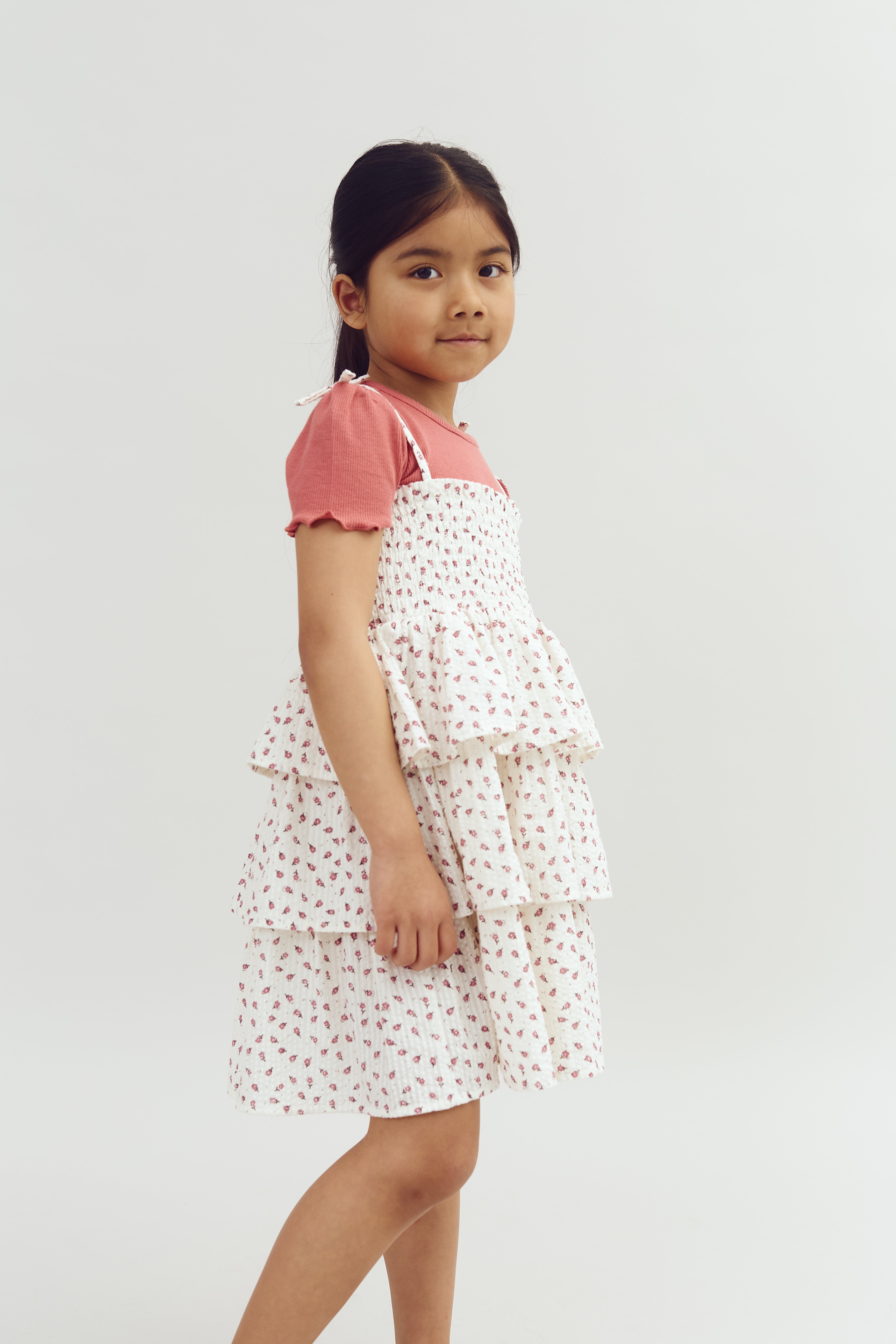 Modal rib T-shirt met korte mouwen - Blush | 100320 Fiona