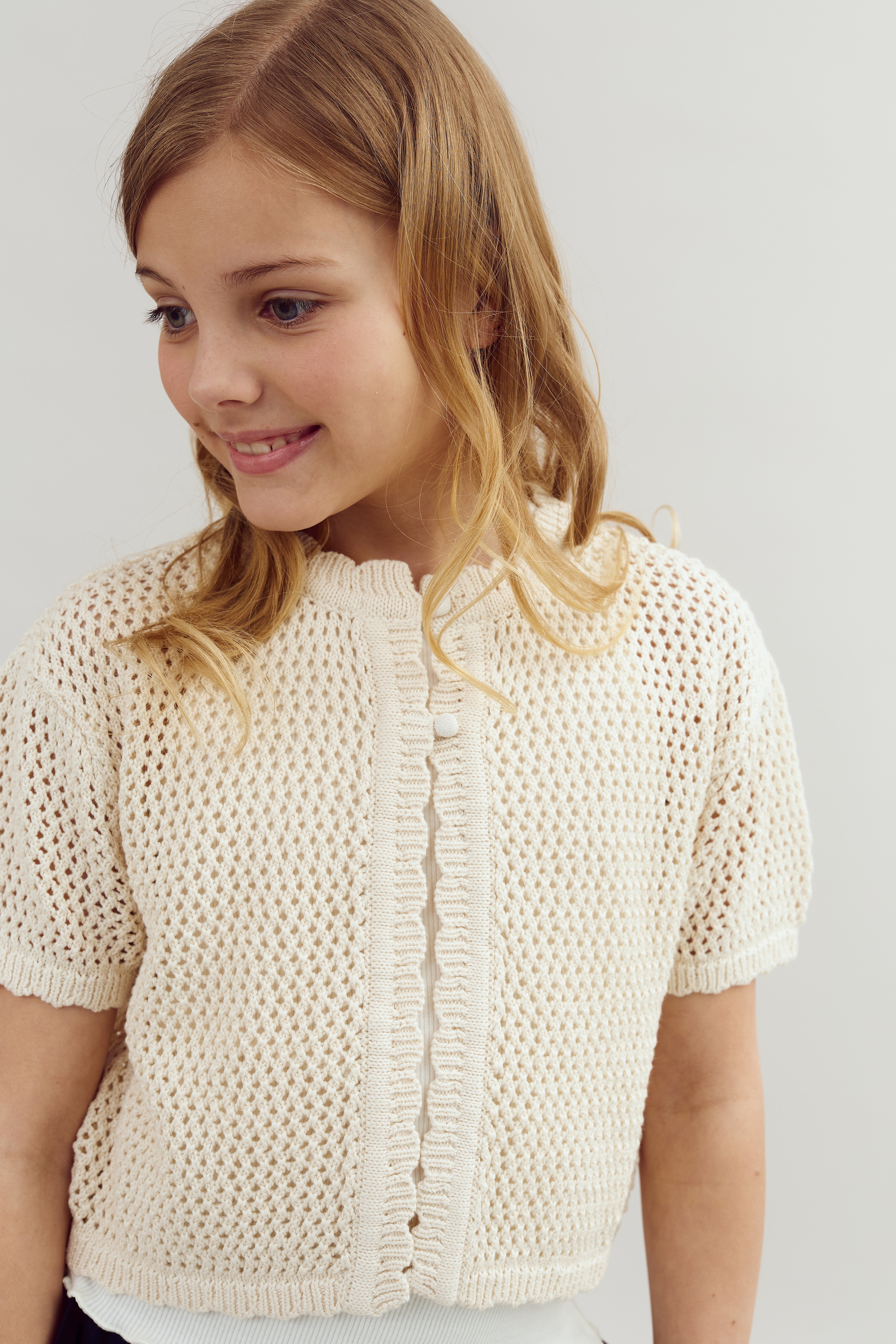Modal rib top zonder mouwen - Tween - Off White | 100452 Fiona