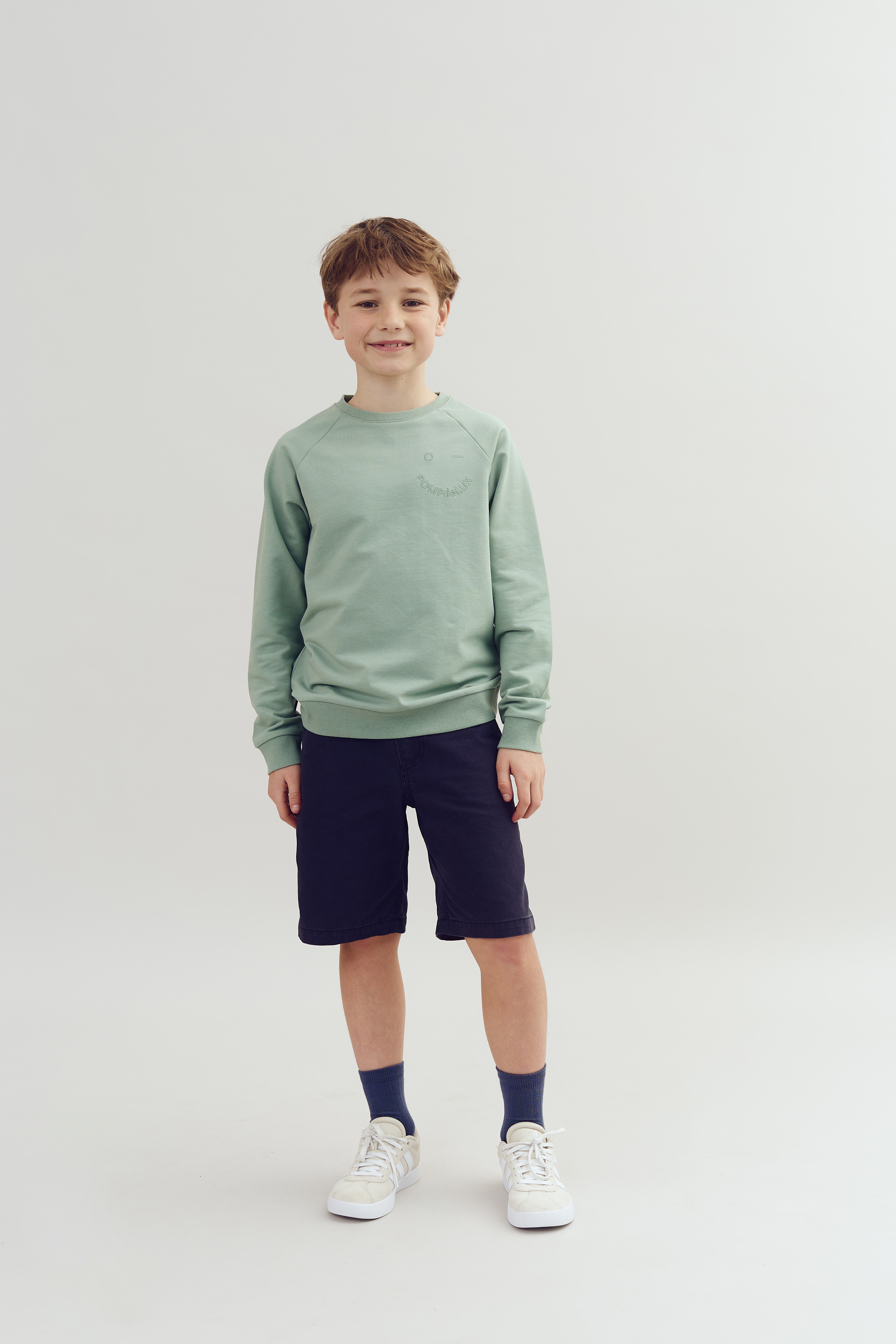 Crewneck sweatshirt - Tween - Green | 100365 Ryan