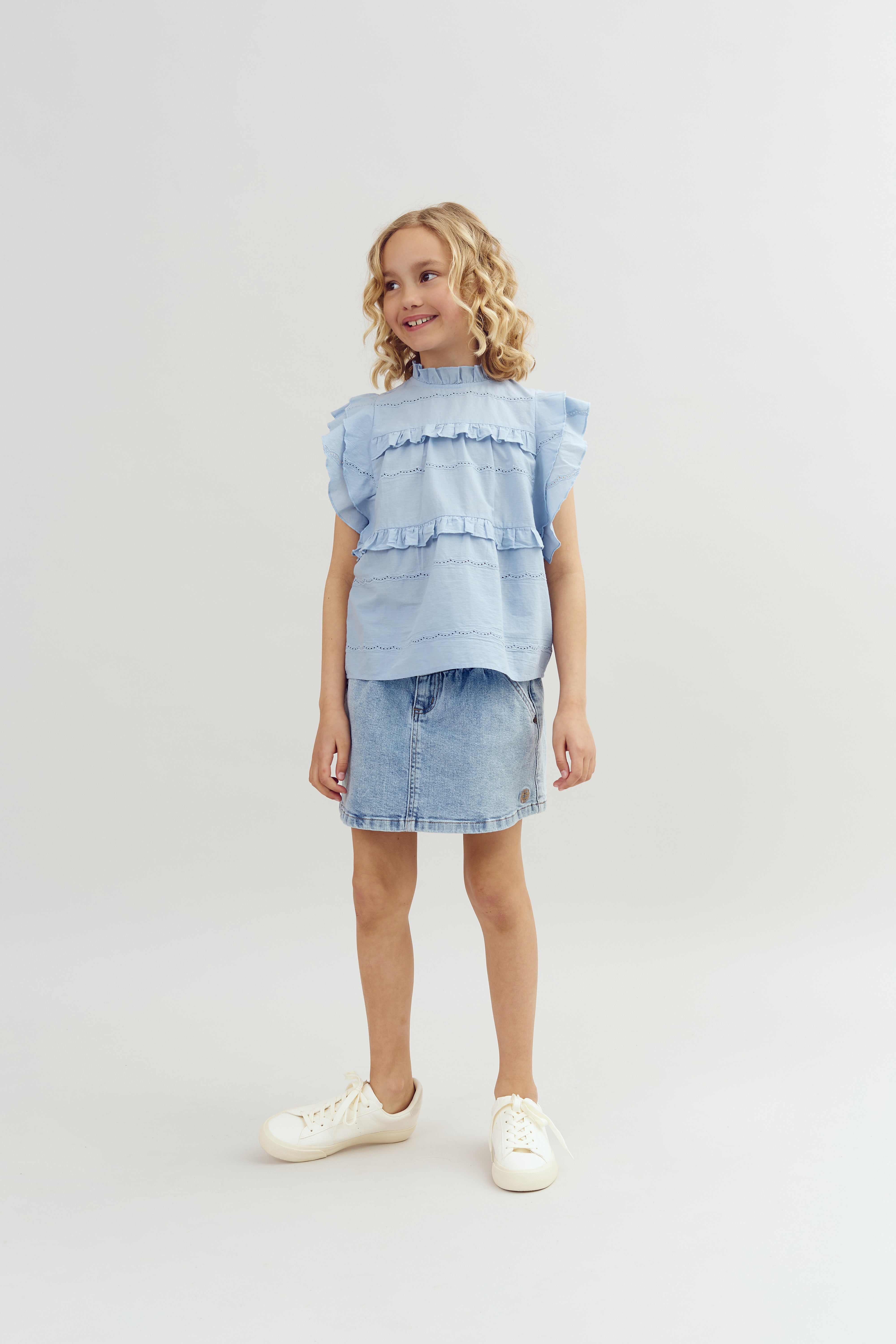 Denim rok - Light Blue Denim | 100107 Eva