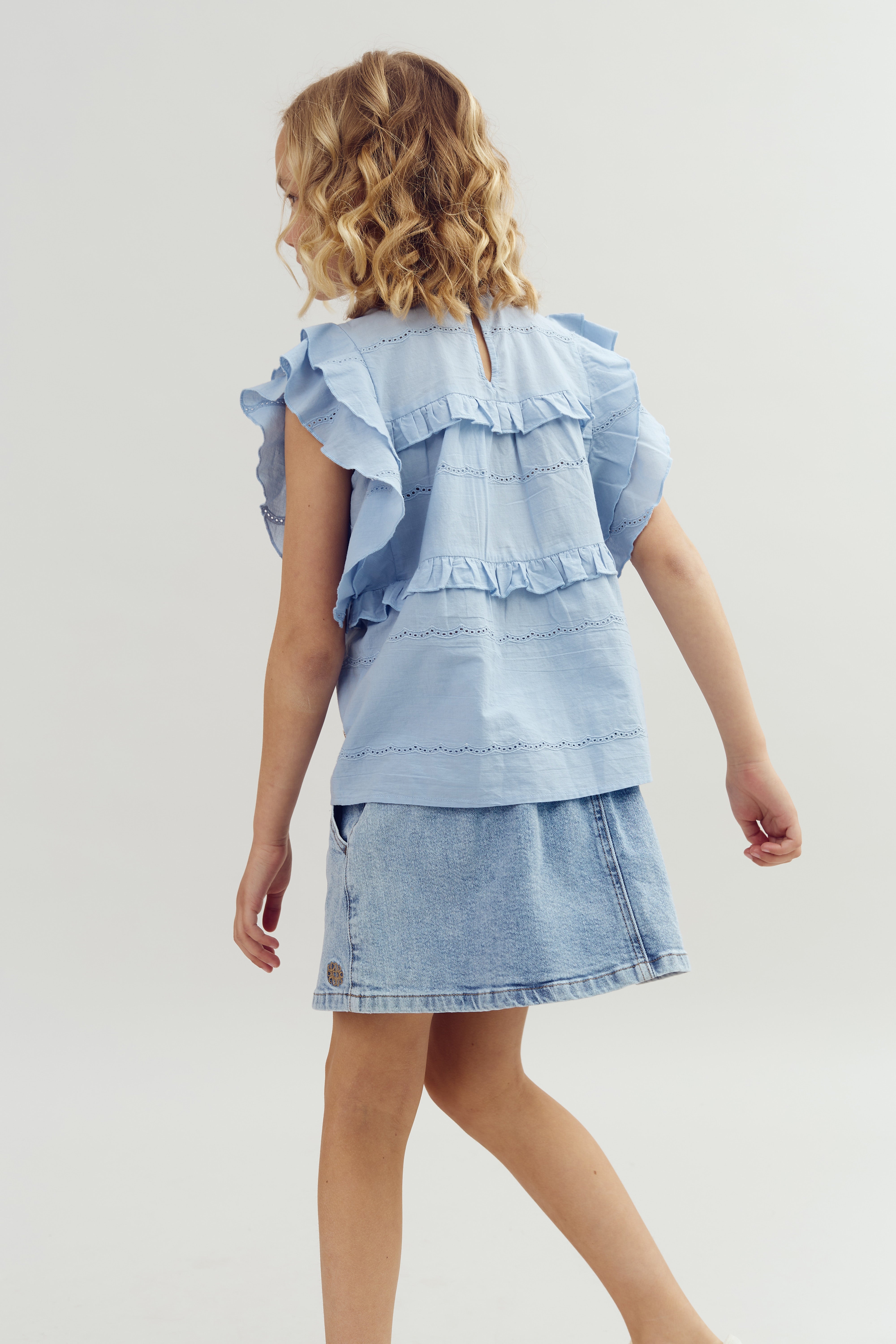 Denim rok - Light Blue Denim | 100107 Eva