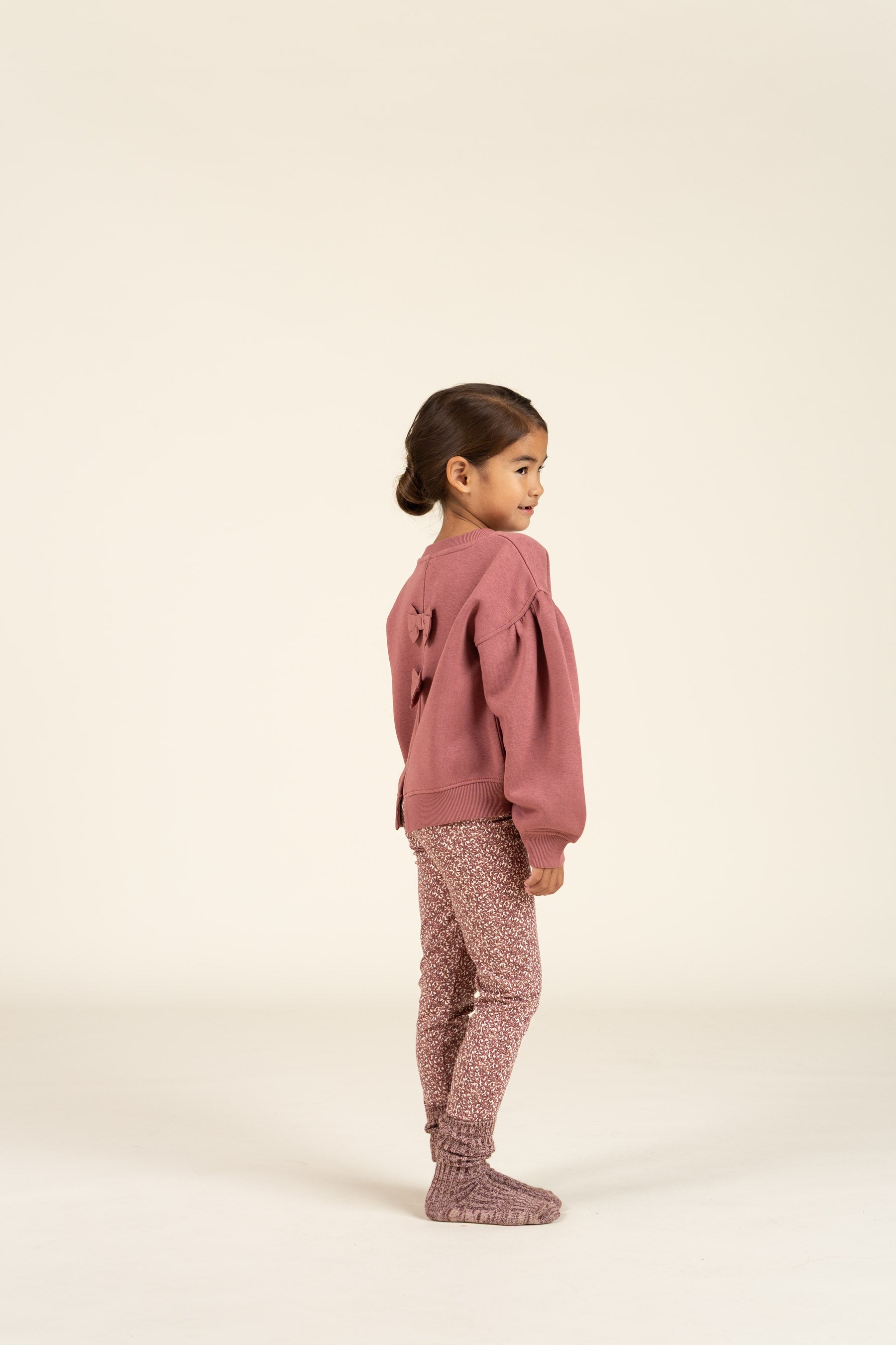 Sweatshirt met strikdetail - Kids - Vintage Red | 100812 Ruth