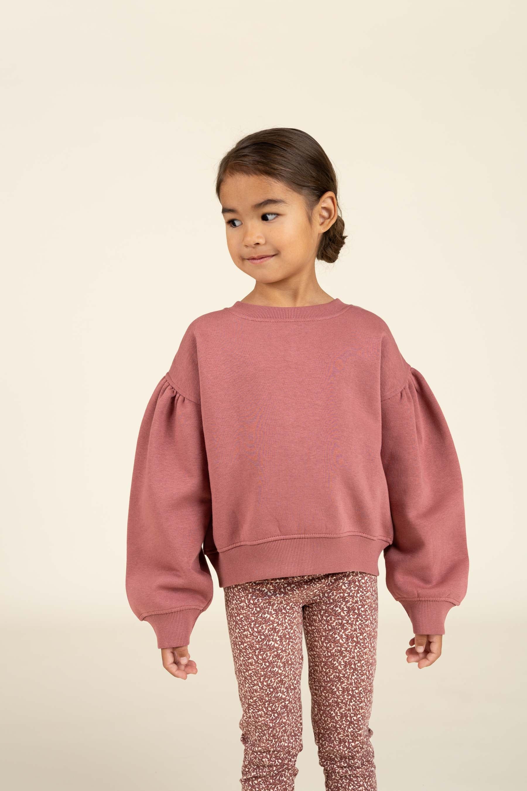 Sweatshirt met strikdetail - Kids - Vintage Red | 100812 Ruth