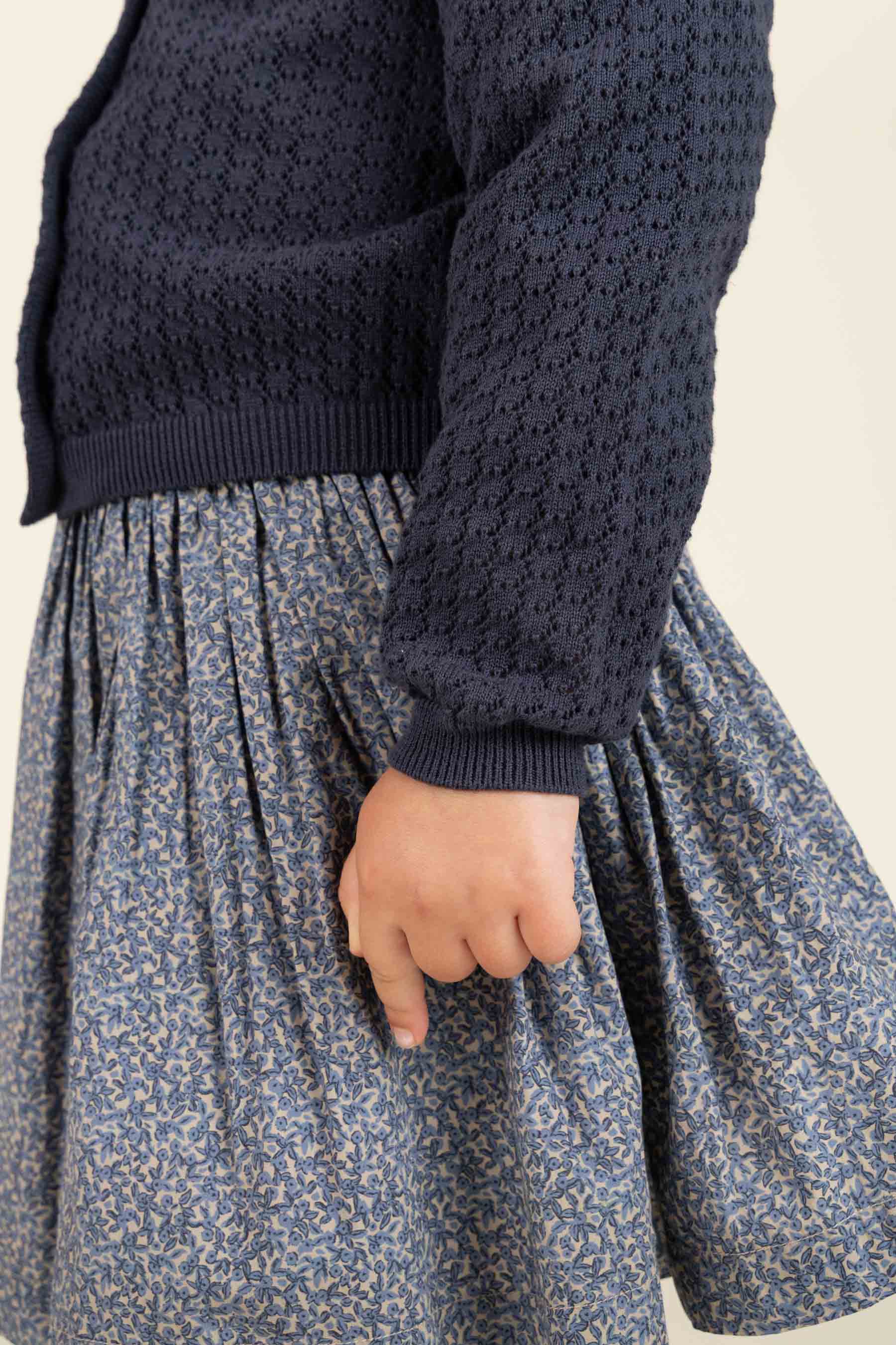 Katoenen vest - Kids - Navy | 100687 Esme