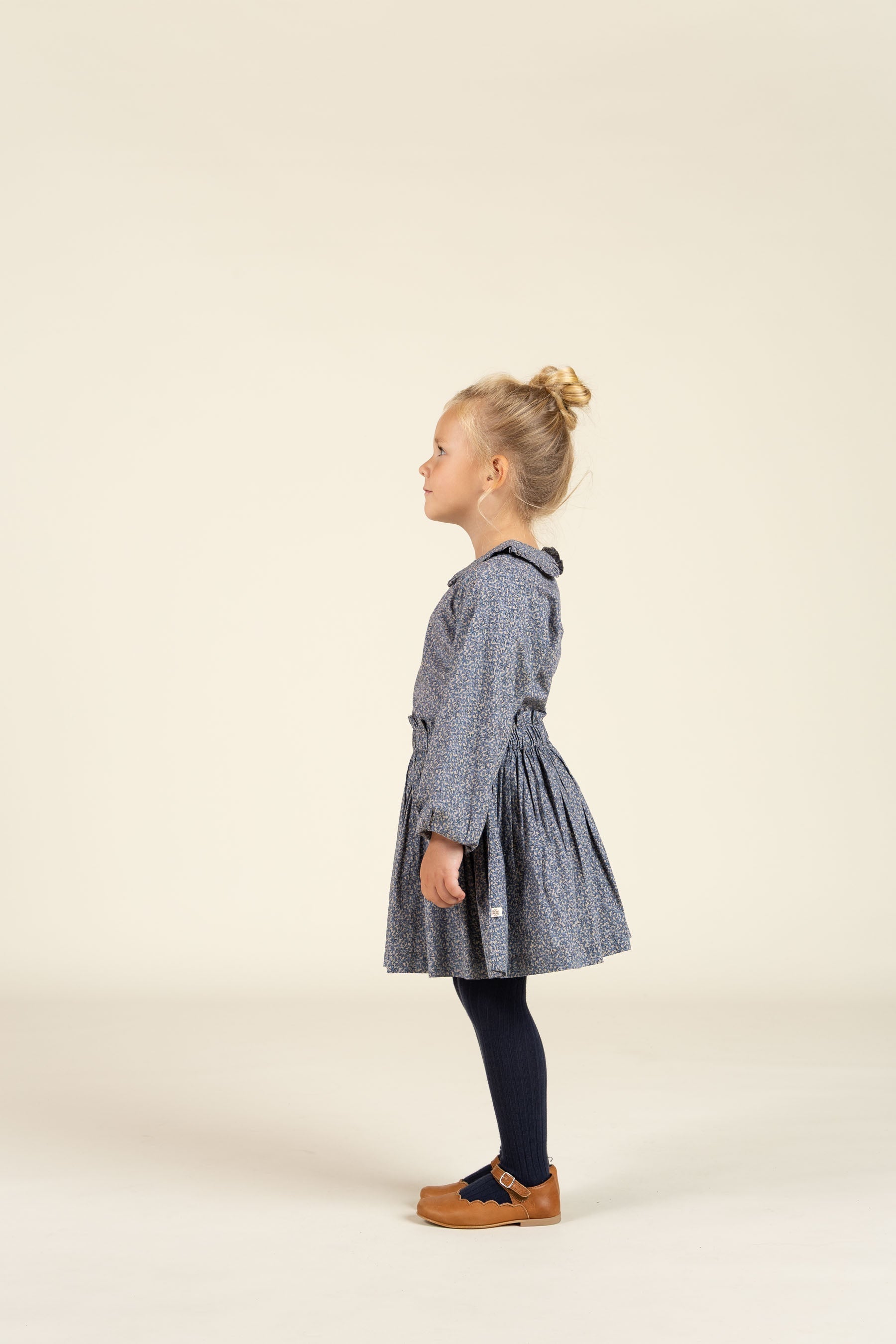 Bedrukte katoenen popeline rok - Kids - Blue | 100794 Allie