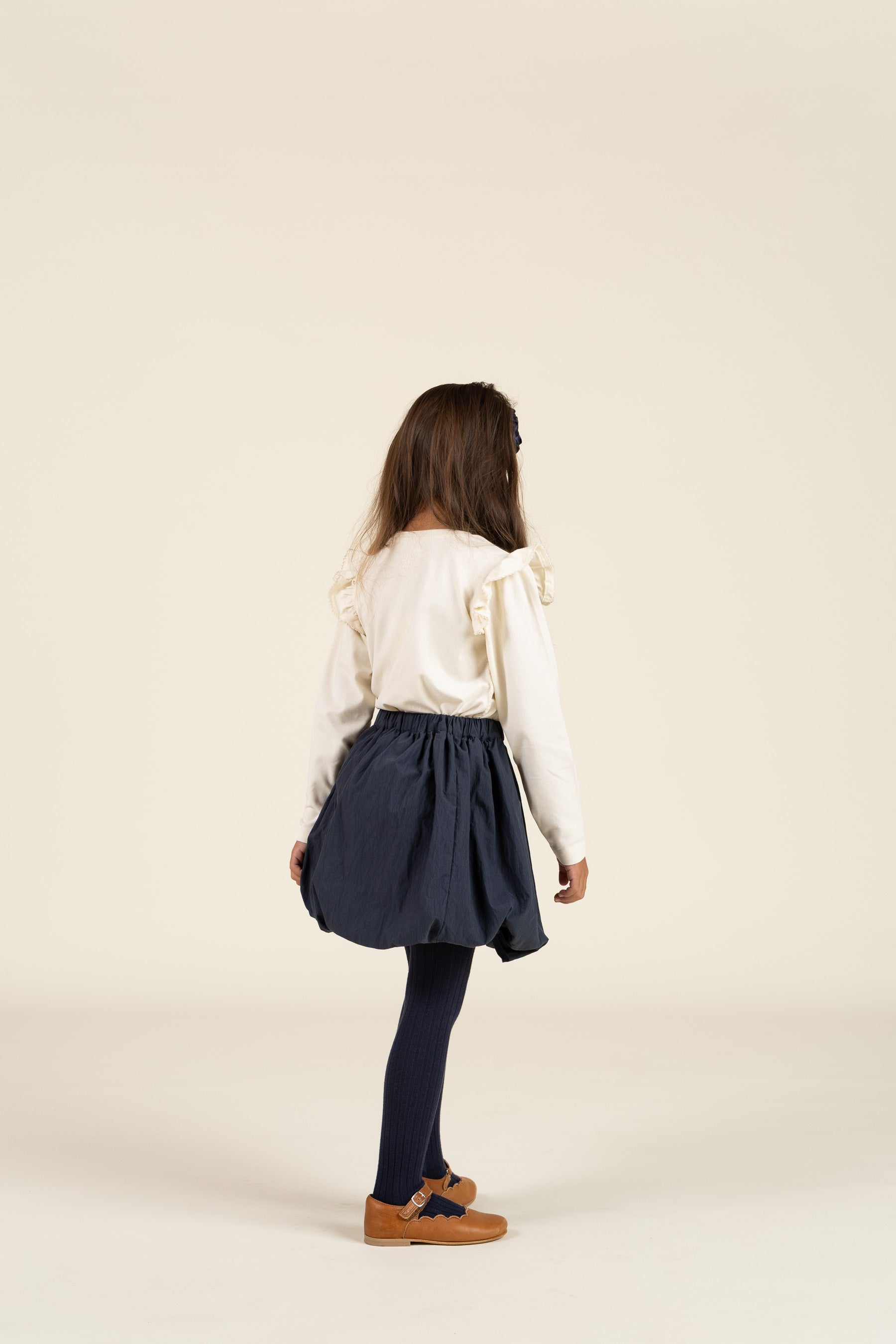 Jersey blouse met ruches - Kids - Off White | 100862 Talia