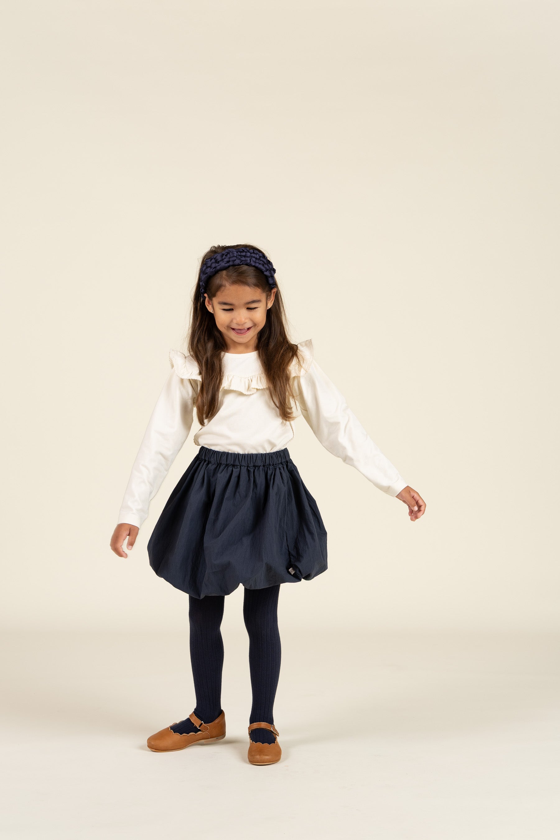 Jersey blouse met ruches - Kids - Off White | 100862 Talia