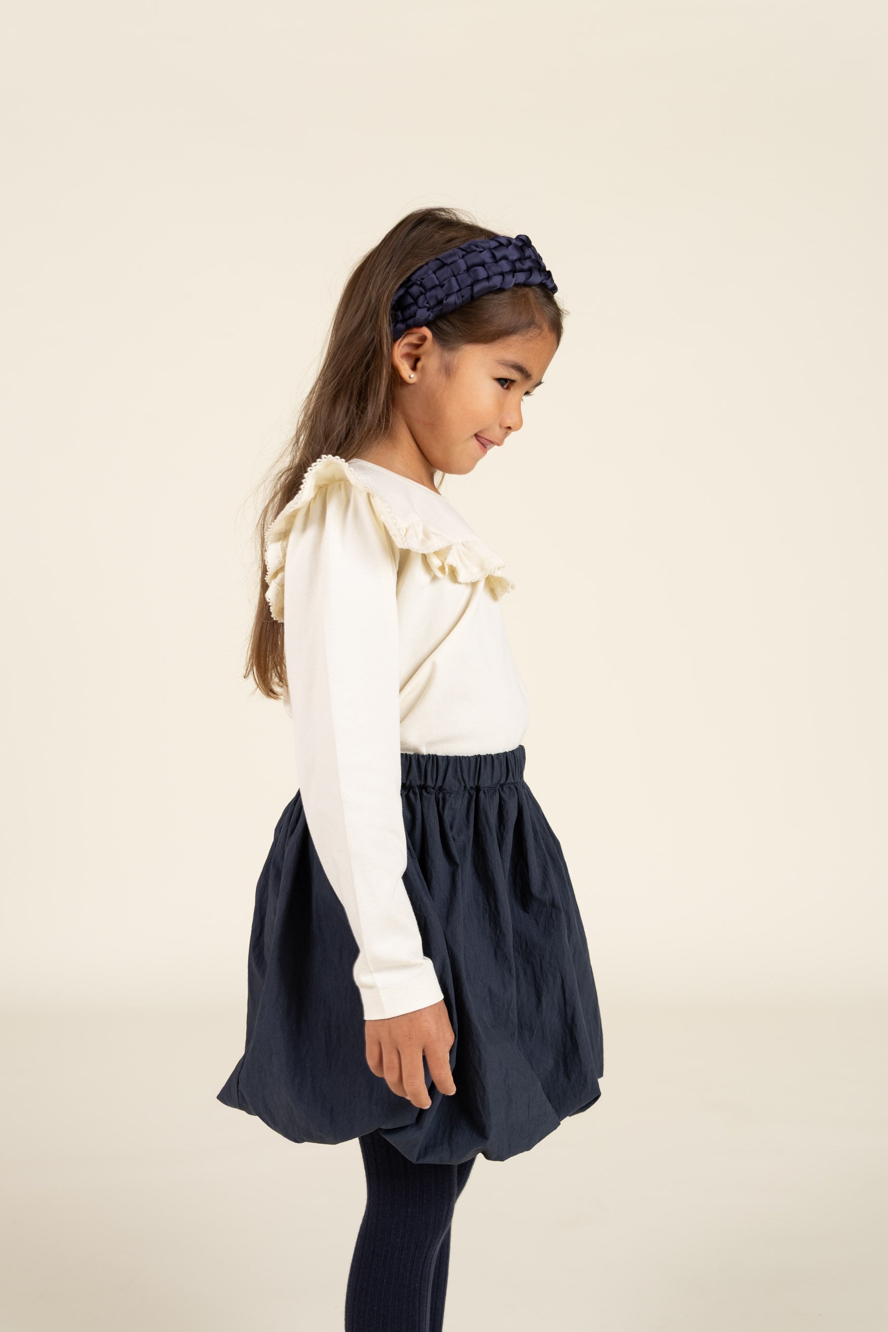 Jersey blouse met ruches - Kids - Off White | 100862 Talia
