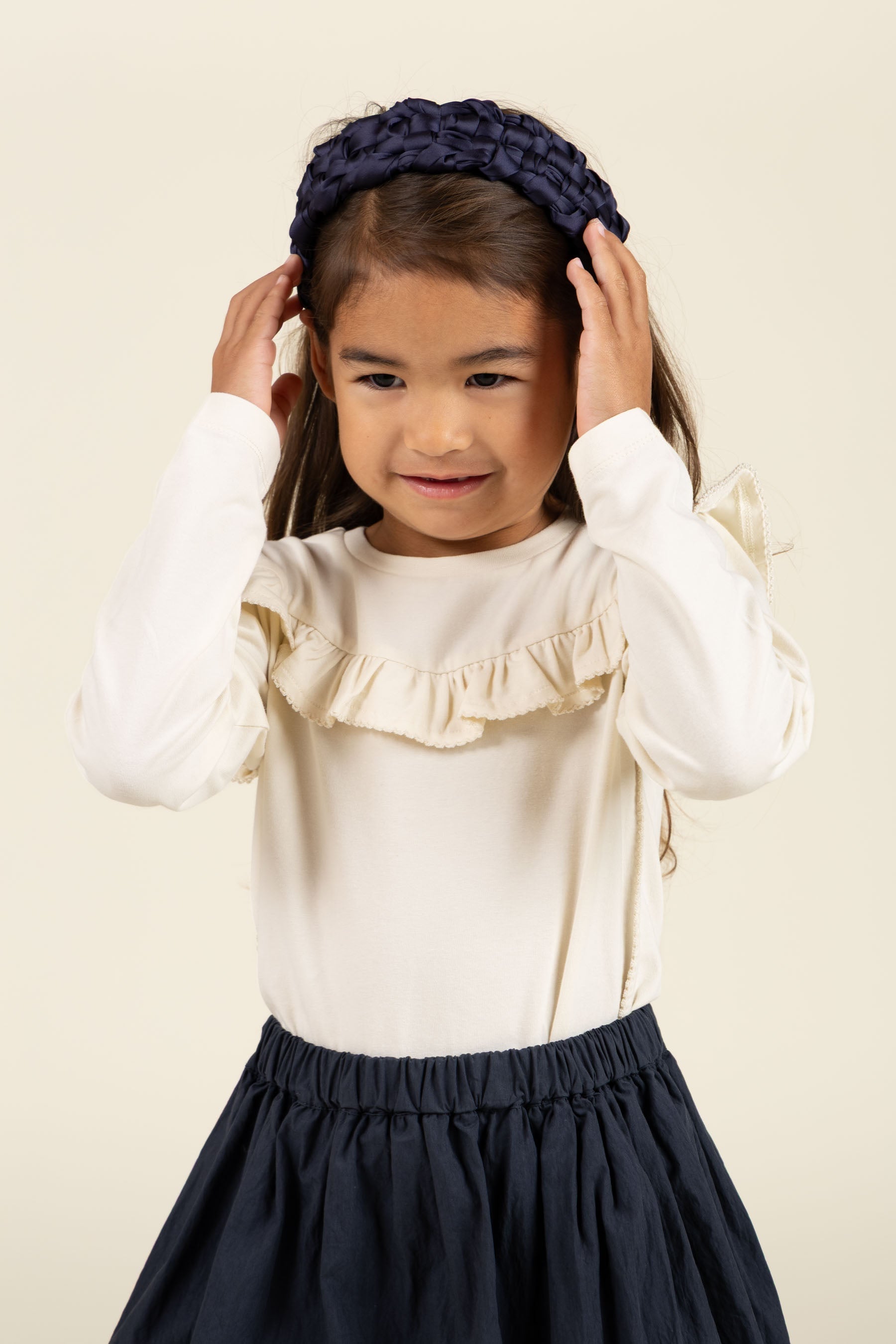 Jersey blouse met ruches - Kids - Off White | 100862 Talia
