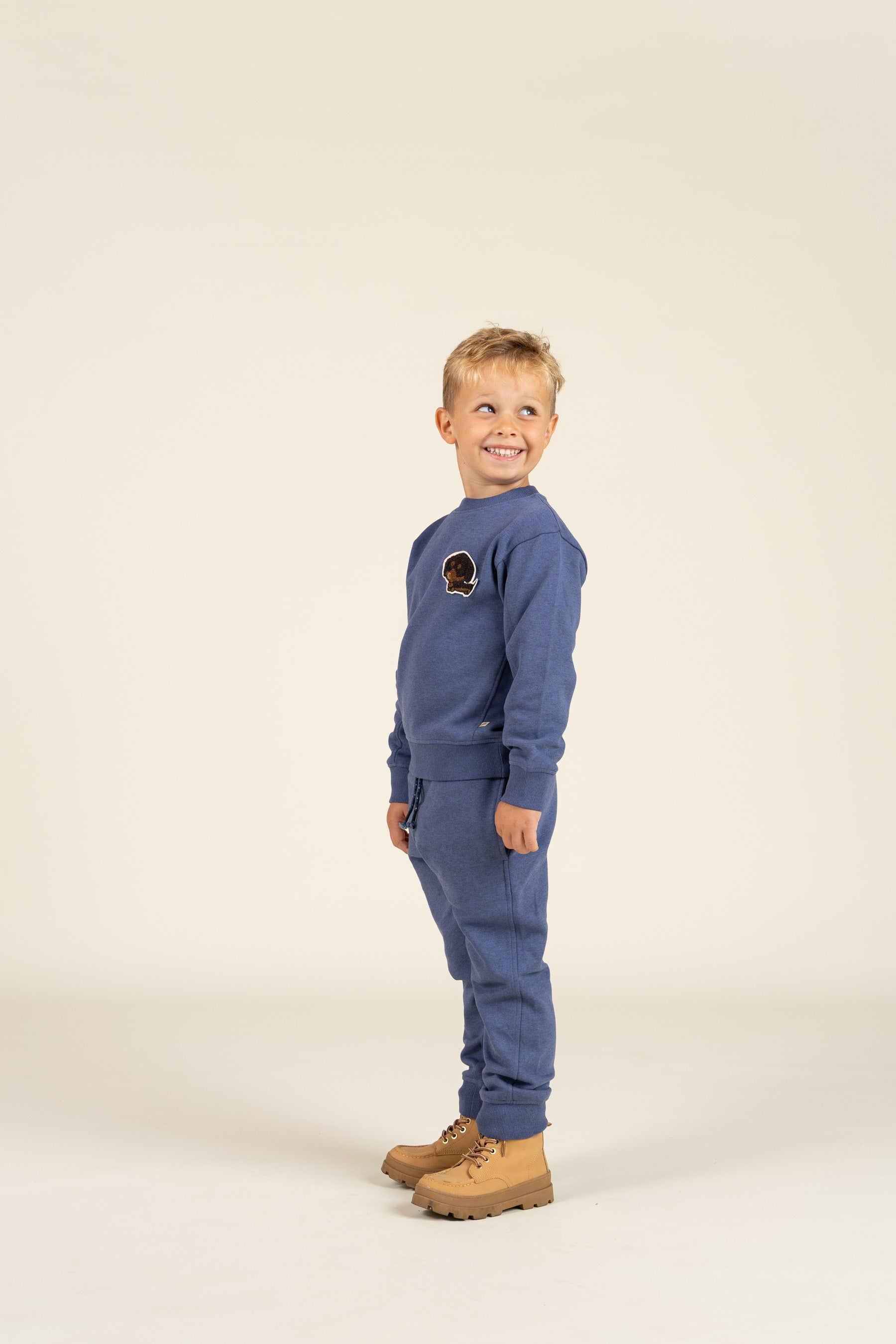 Zweetbroek - Kids - Indigo Blue Melange | 100894 Justin