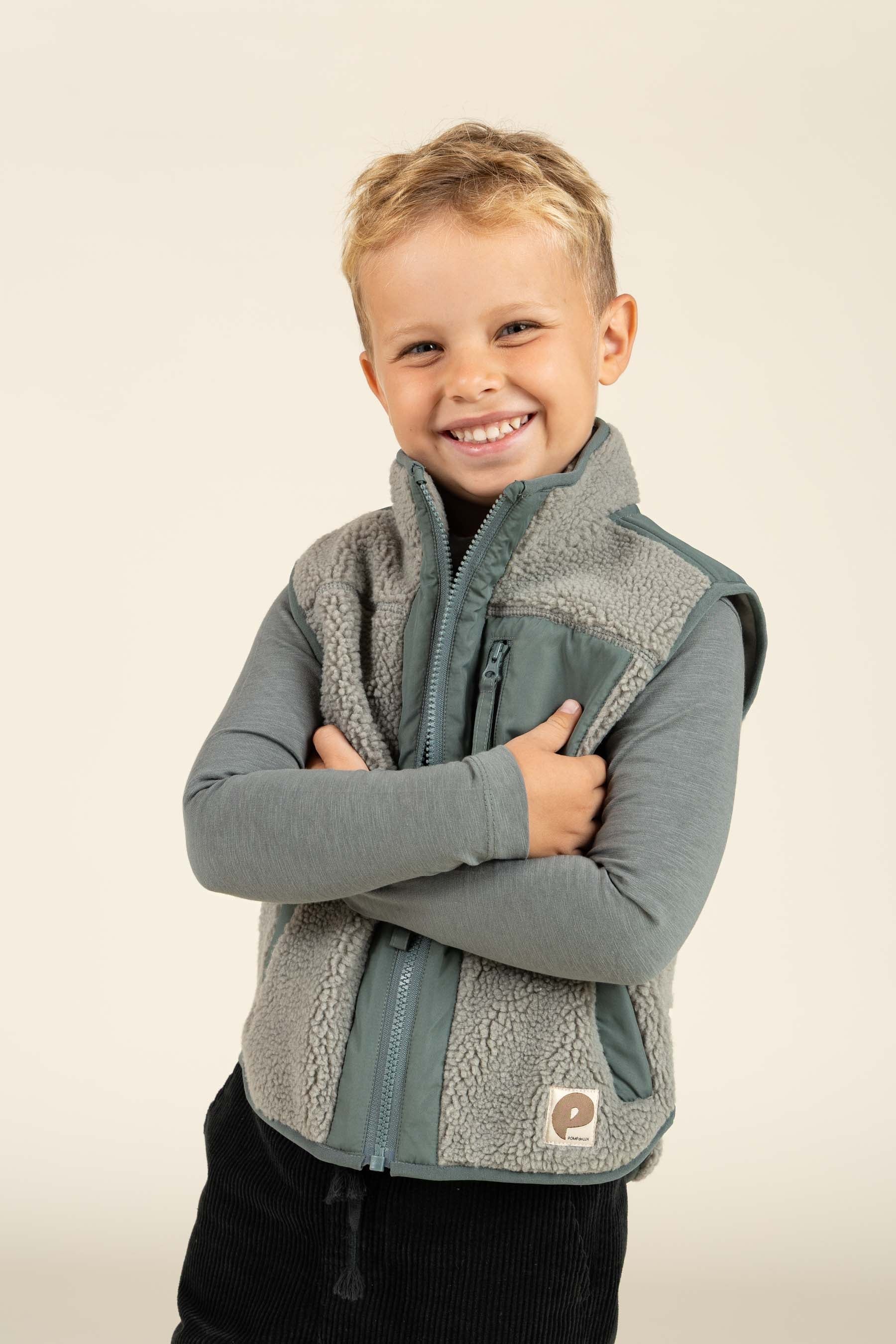 Vest met rits - All - Dusty Green | 100635 Elliot