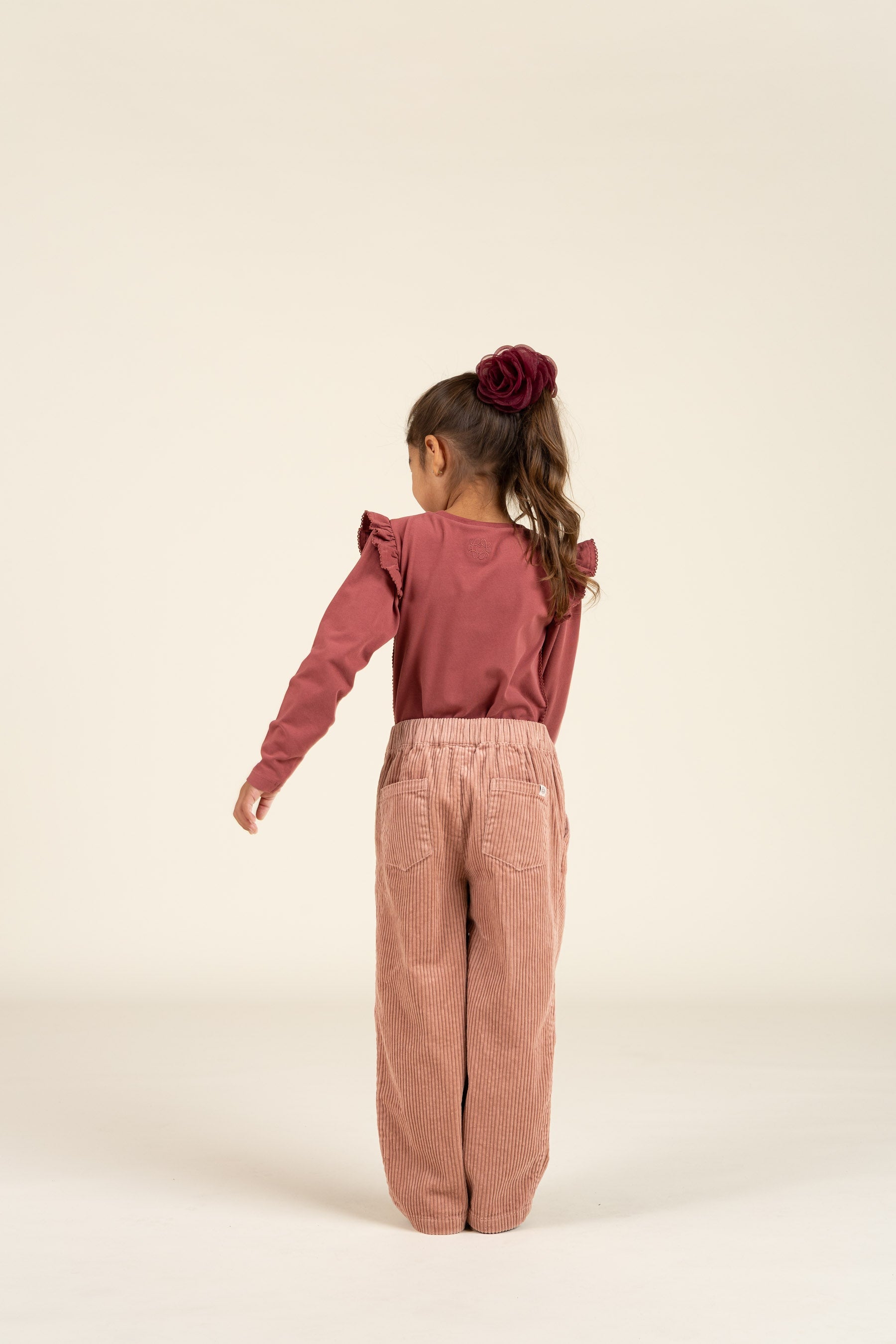 Gewaagde Corduroy Pull-on Broek - Kids - Rose | 100620 Margot