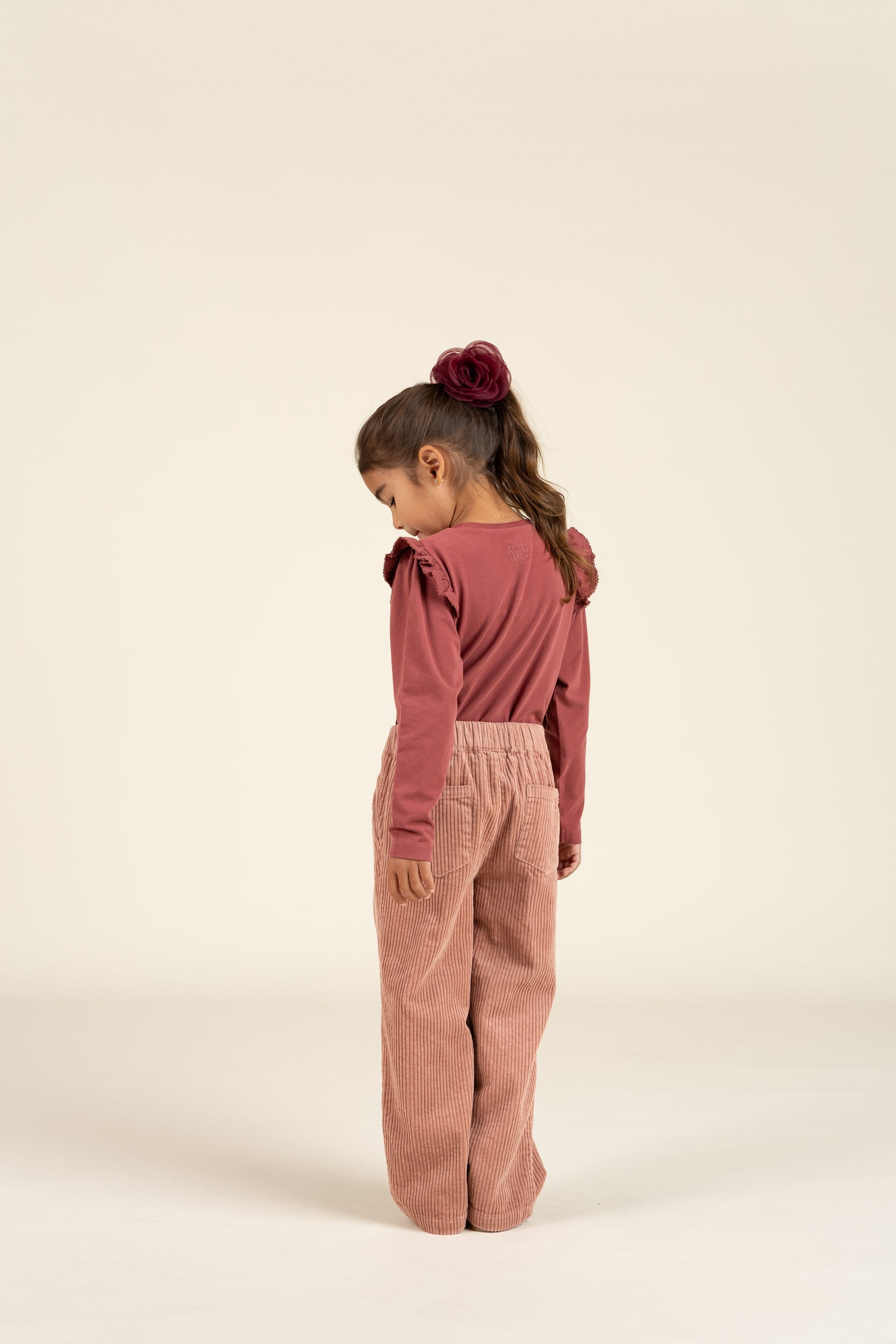 Gewaagde Corduroy Pull-on Broek - Kids - Rose | 100620 Margot