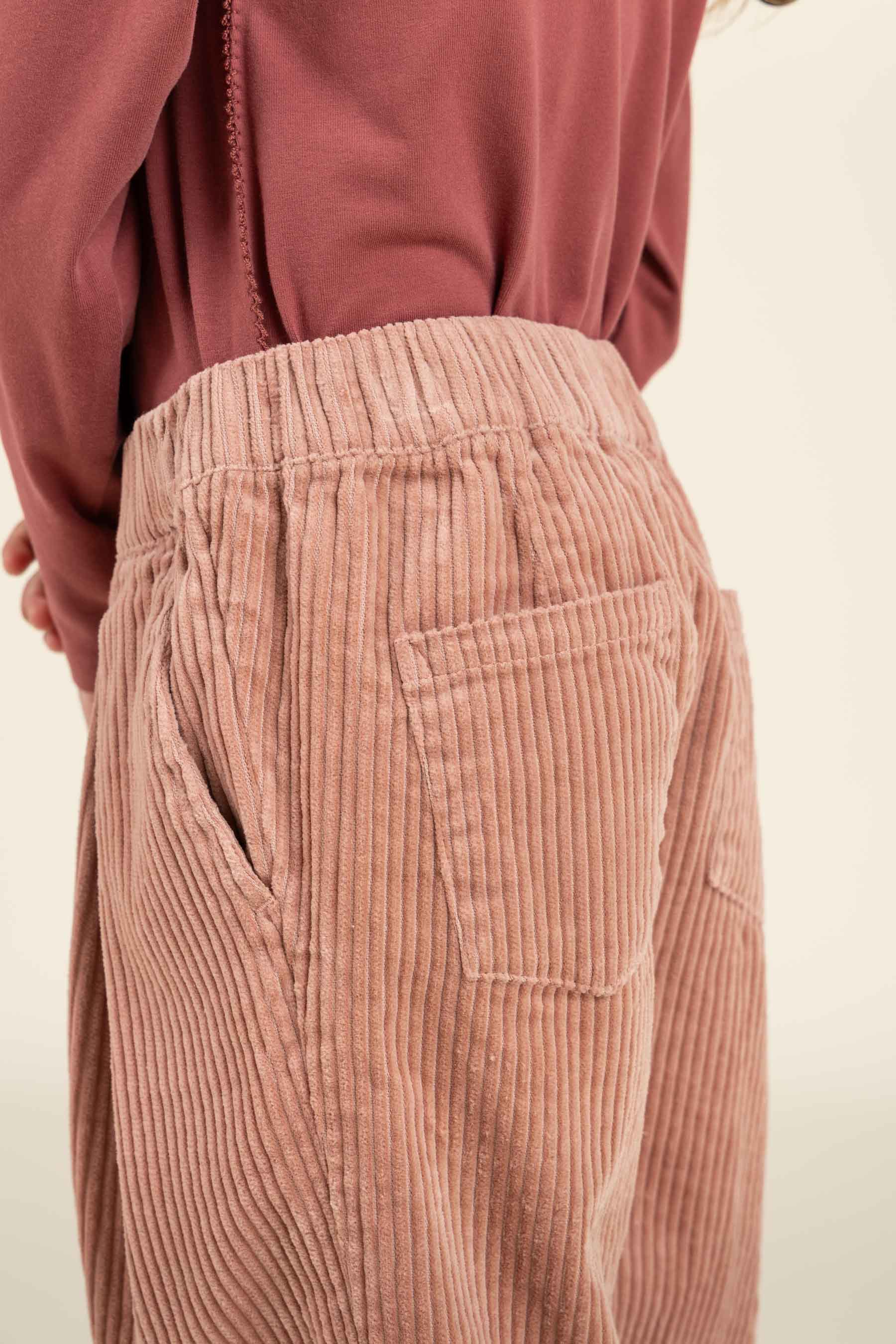 Gewaagde Corduroy Pull-on Broek - Kids - Rose | 100620 Margot