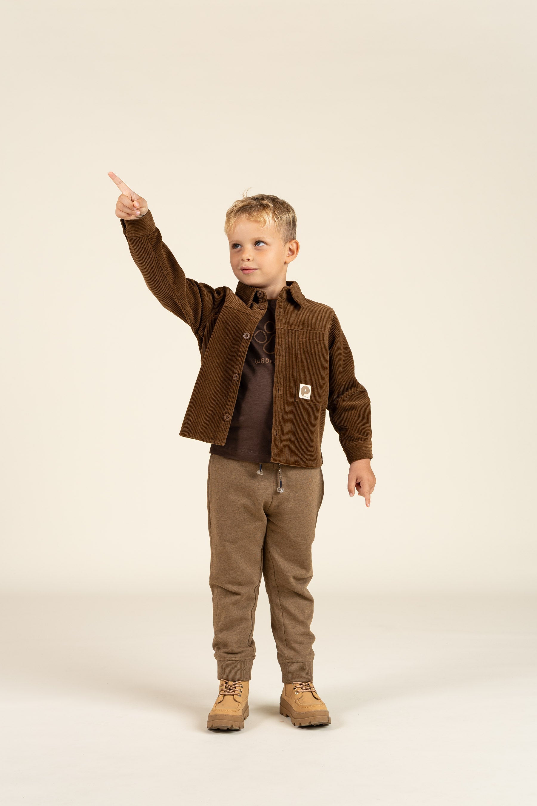 Slub Jersey T-shirt met lange mouwen - Kids - Chocolate | 100832 Kevin