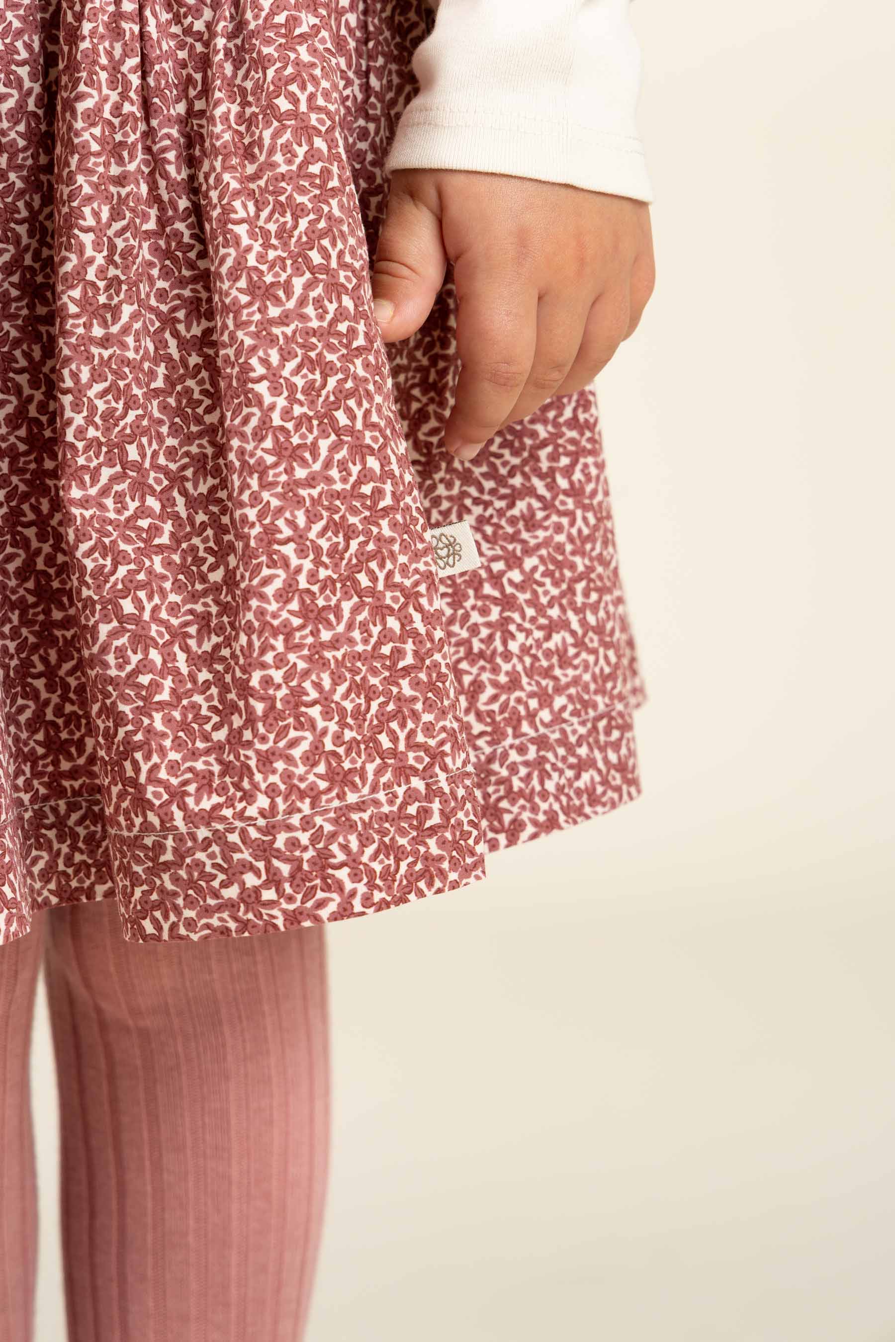 Bedrukte katoenen popeline rok - Kids - Vintage Red | 100796 Allie