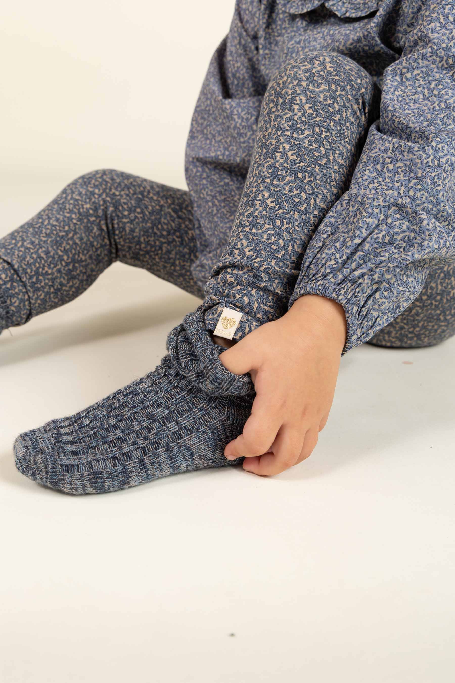 MP Wollen slobkousen - All - Navy Melange | 100779 MP Noa Socks