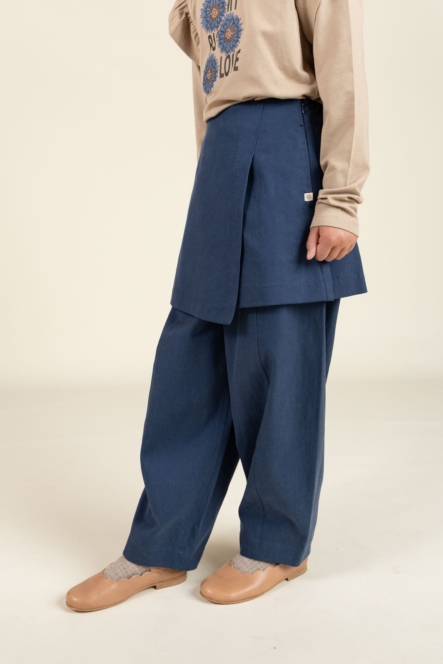 Tencel rok - Tween - Dusty Cobalt | 100131 Asta