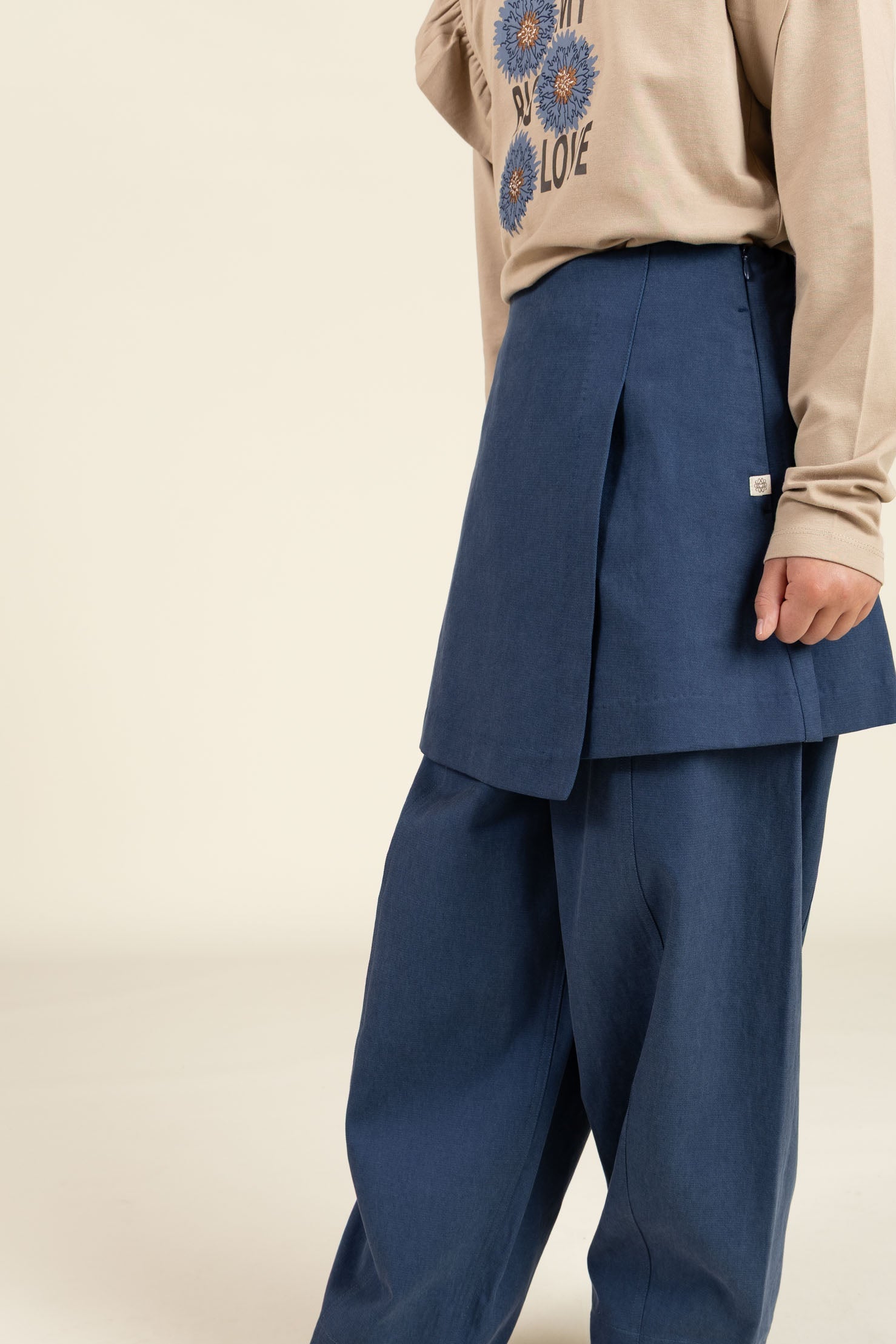 Tencel rok - Tween - Dusty Cobalt | 100131 Asta