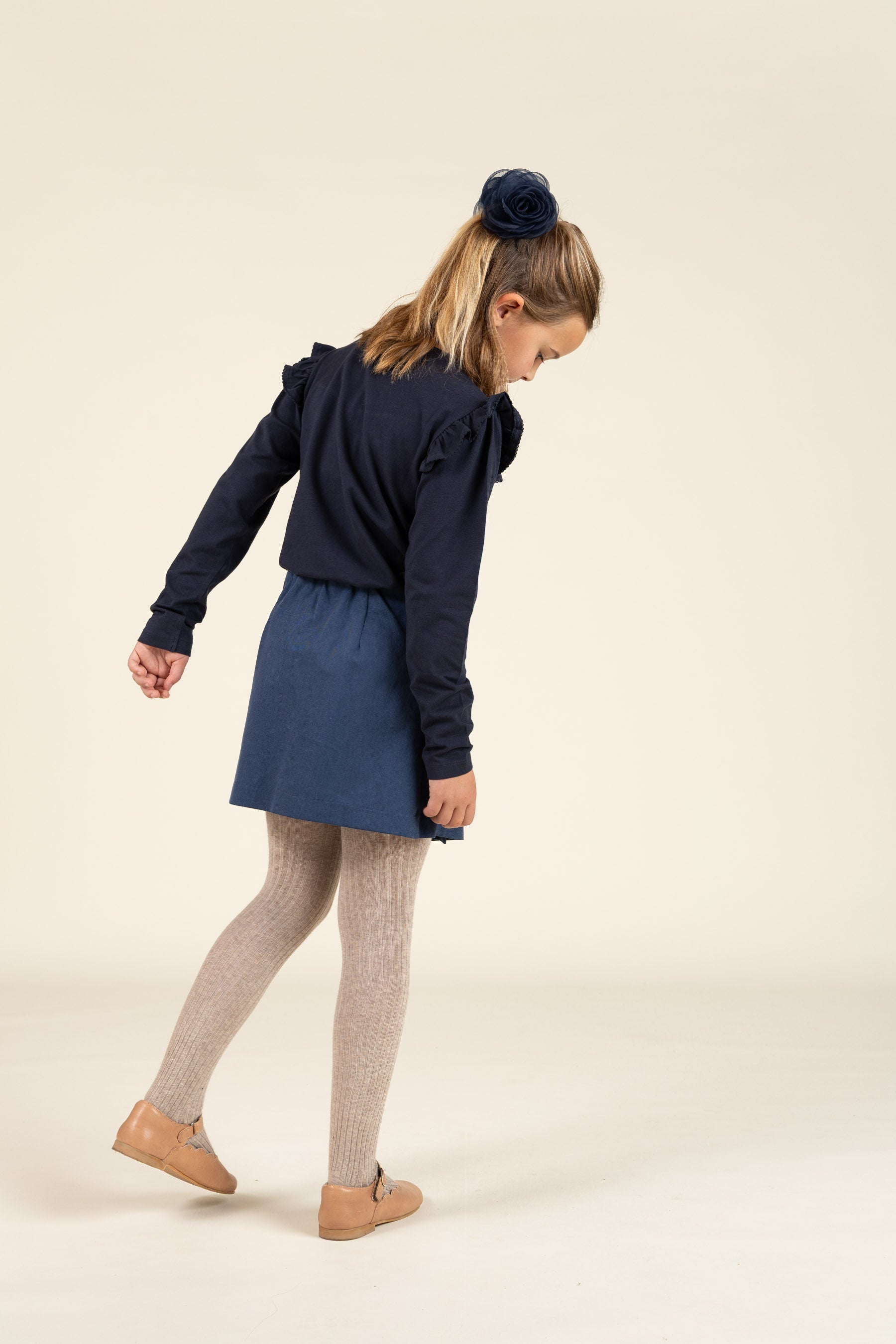 Tencel rok - Tween - Dusty Cobalt | 100131 Asta