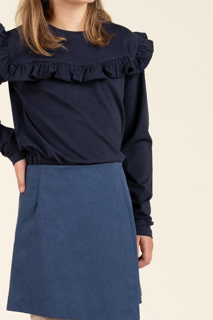 Tencel rok - Tween - Dusty Cobalt | 100131 Asta