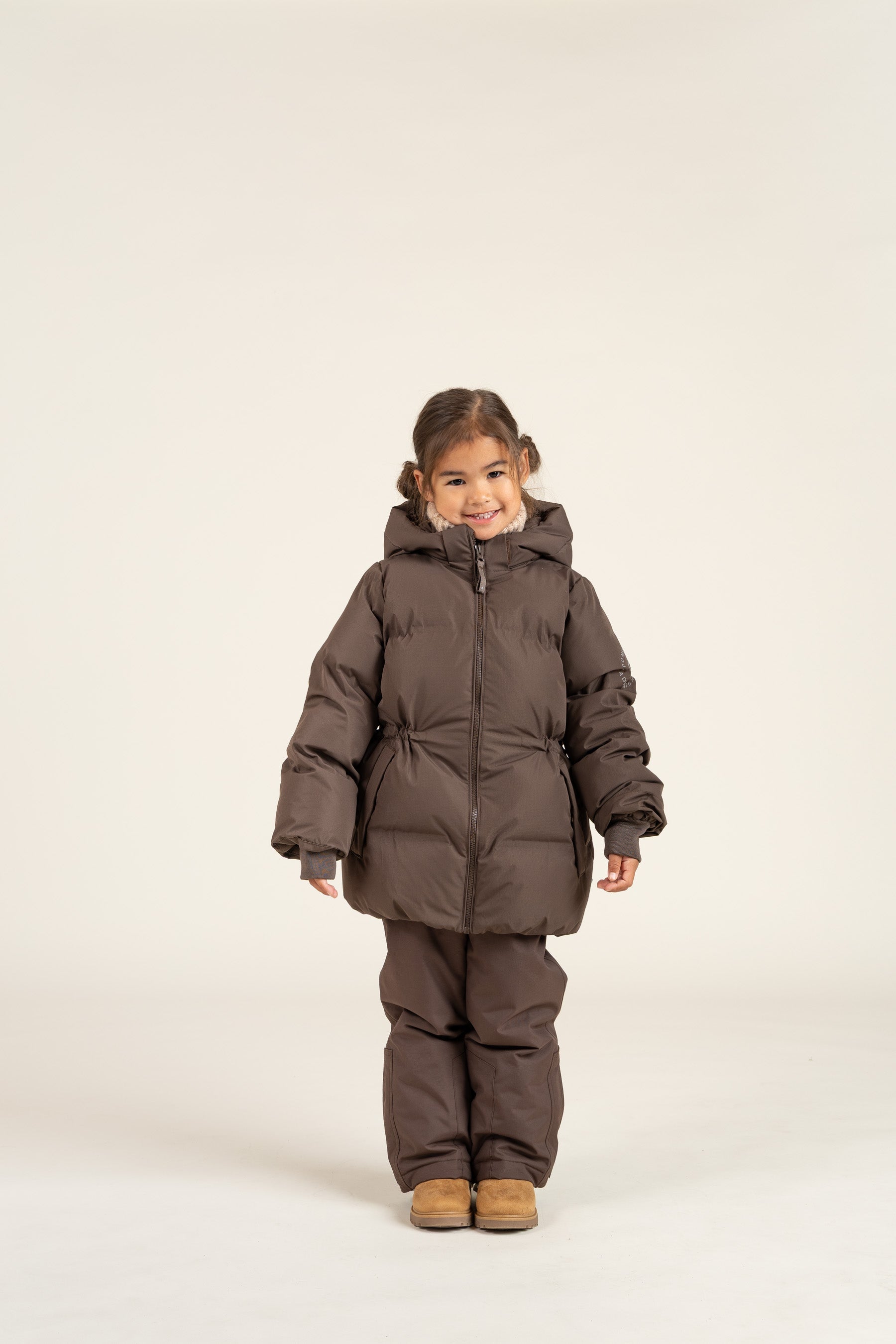 Winterjas met koord - Kids - Chocolate | 100536 Elenor