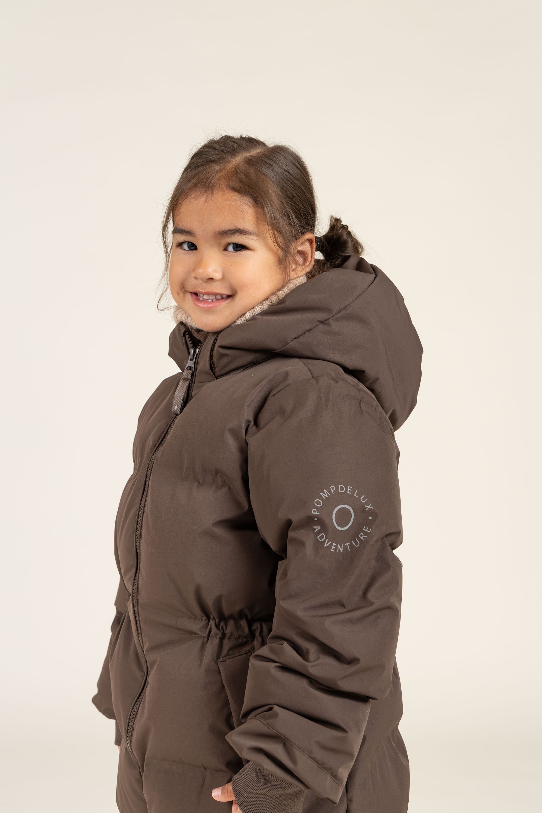Winterjas met koord - Kids - Chocolate | 100536 Elenor