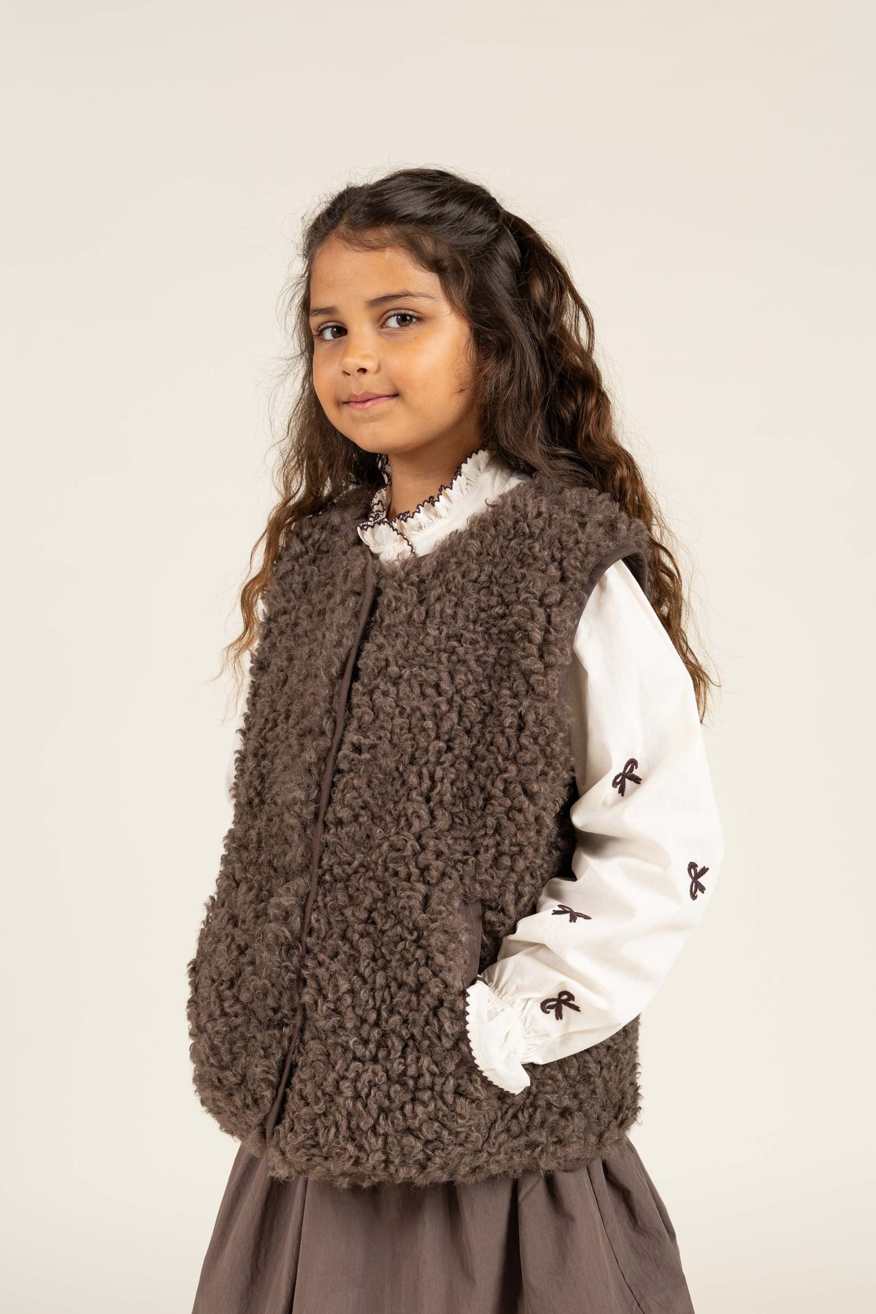 Vacht van imitatiebont - Tween - Chocolate | 100553 Ellie