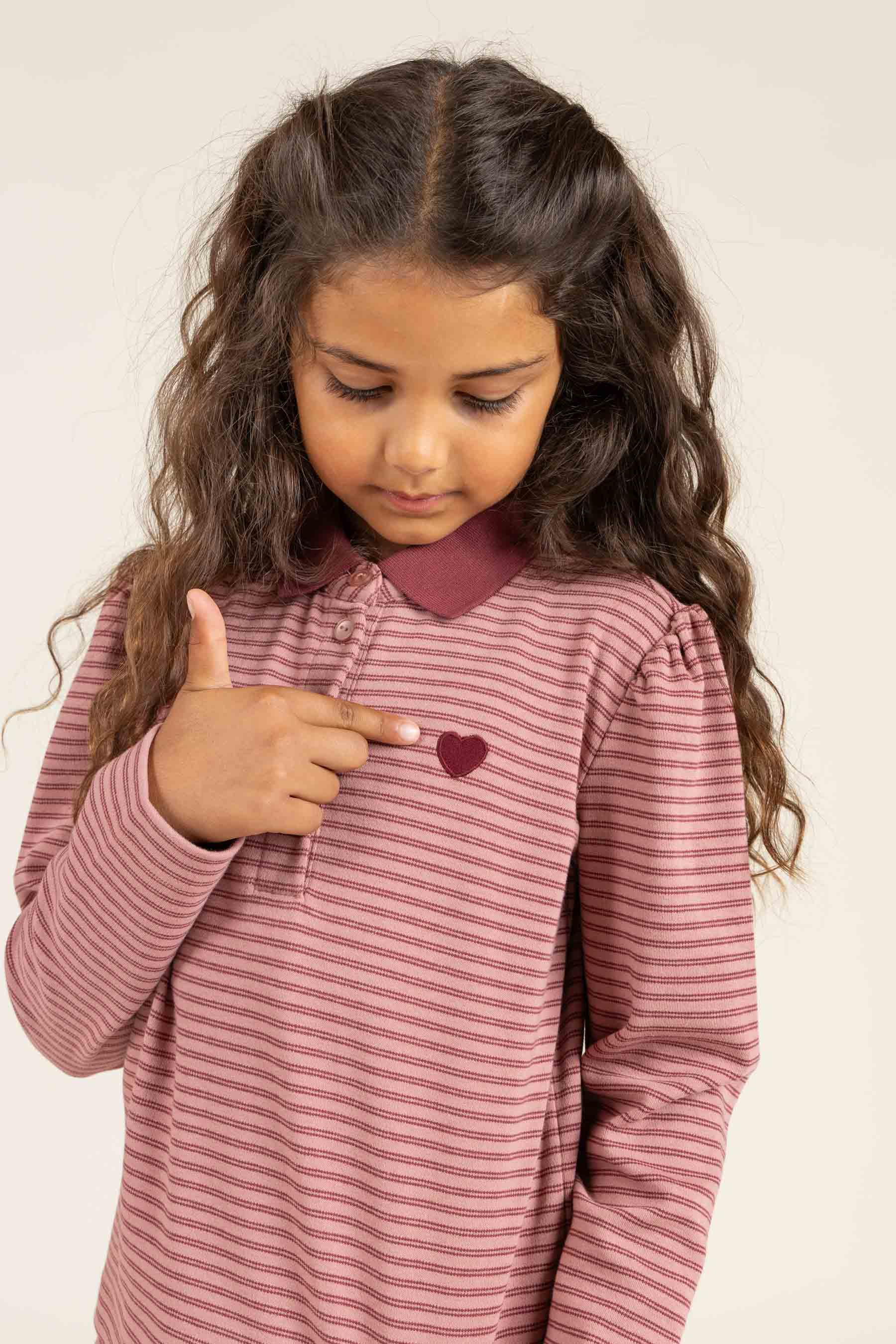 Gestreept poloshirt - Tween - Rose Stripe | 100646 Elise