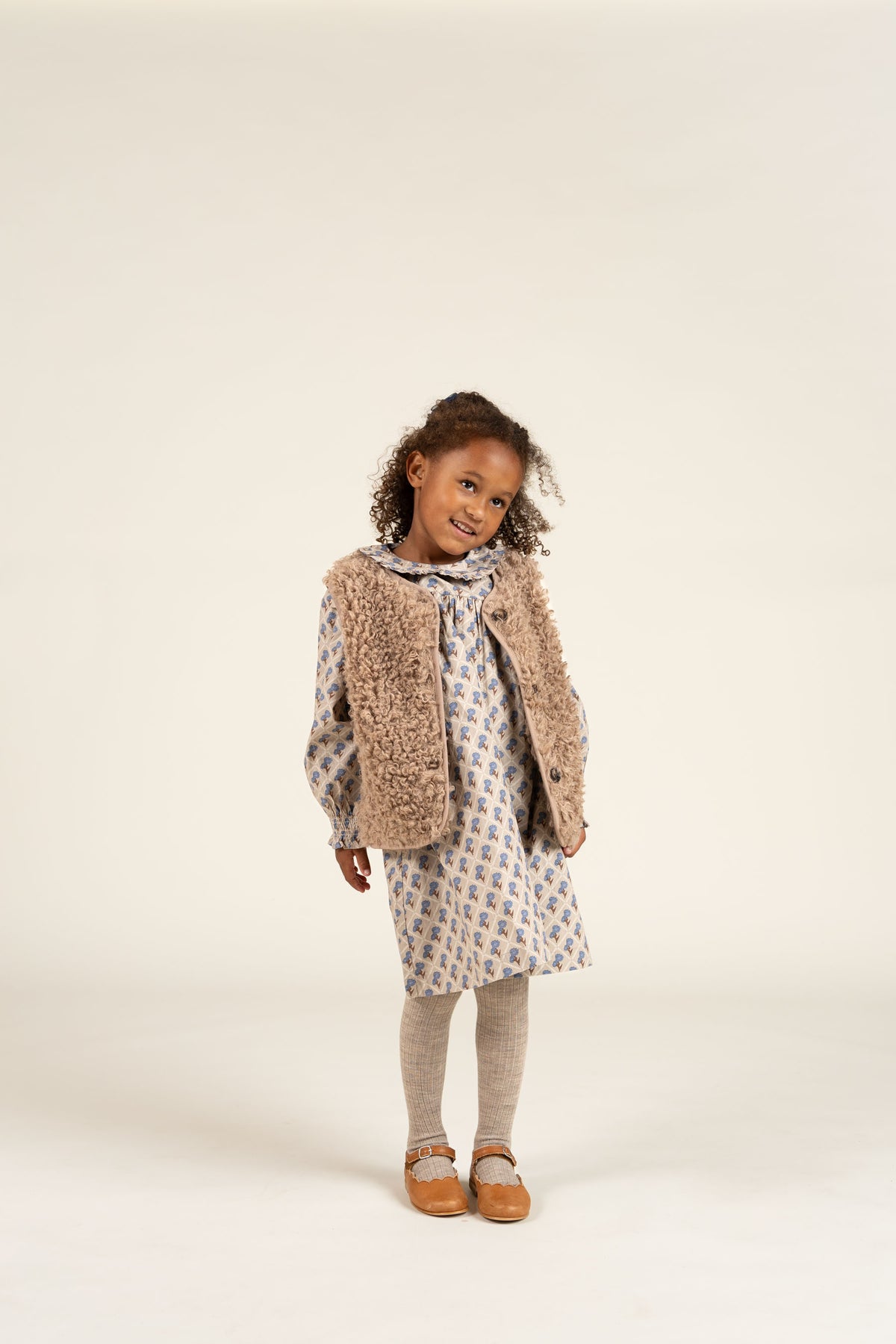 Bodywarmer van imitatiebont - Kids - Caffe Latte | 100550 Ellie