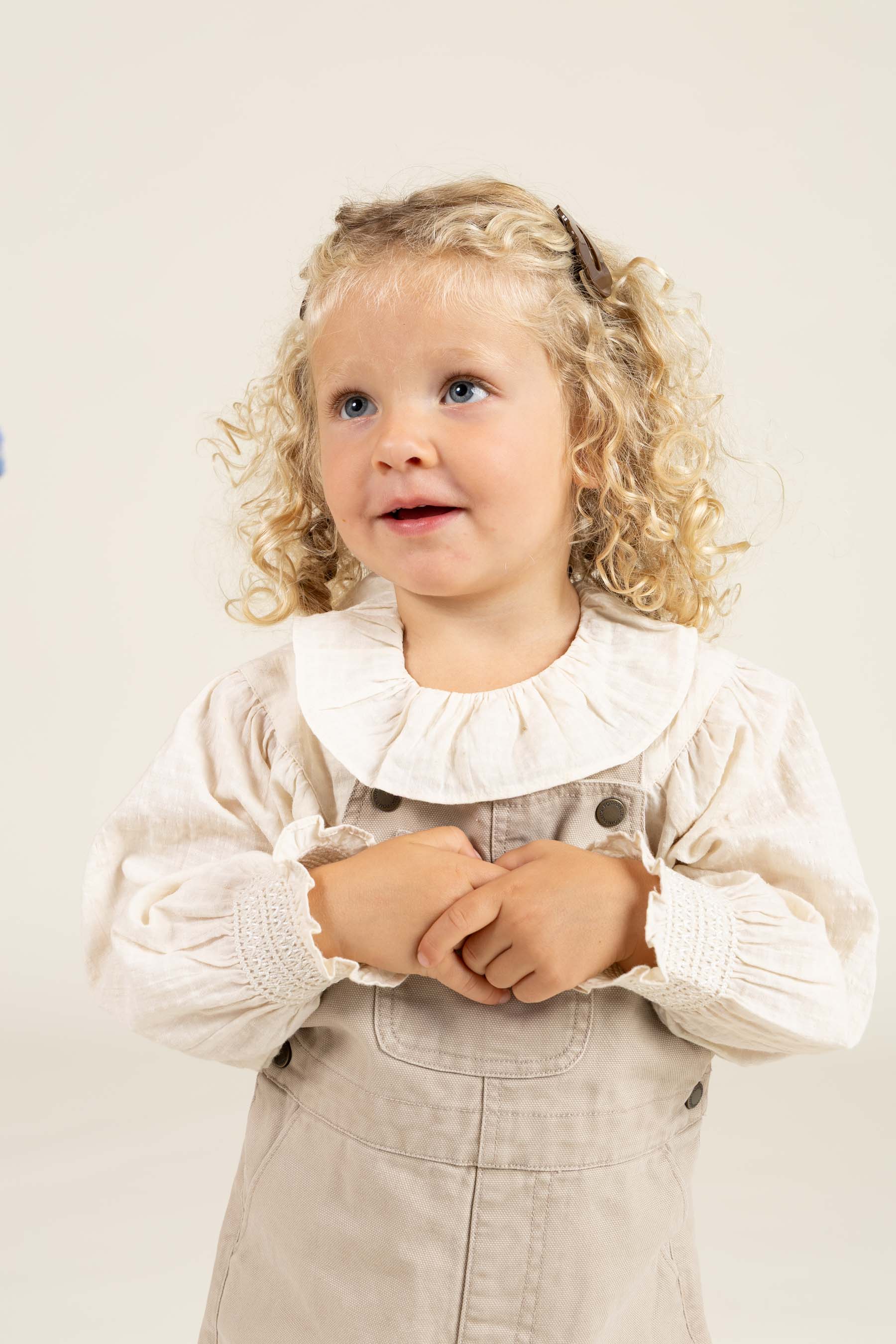 Katoenen blouse met kraag - Kids - Off White | 100883 Claire
