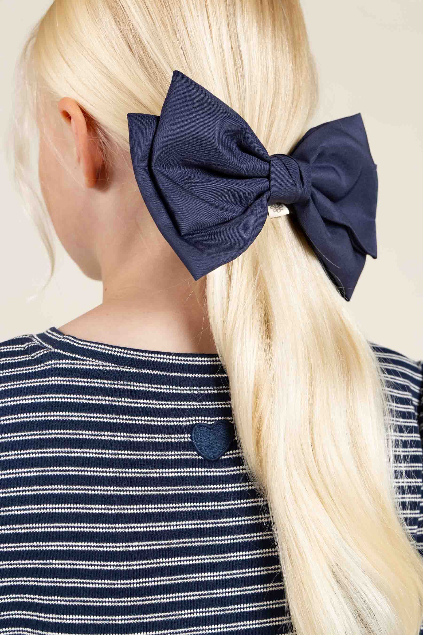 Gestreepte jersey jurk - Tween - Navy Stripe | 100653 Elise