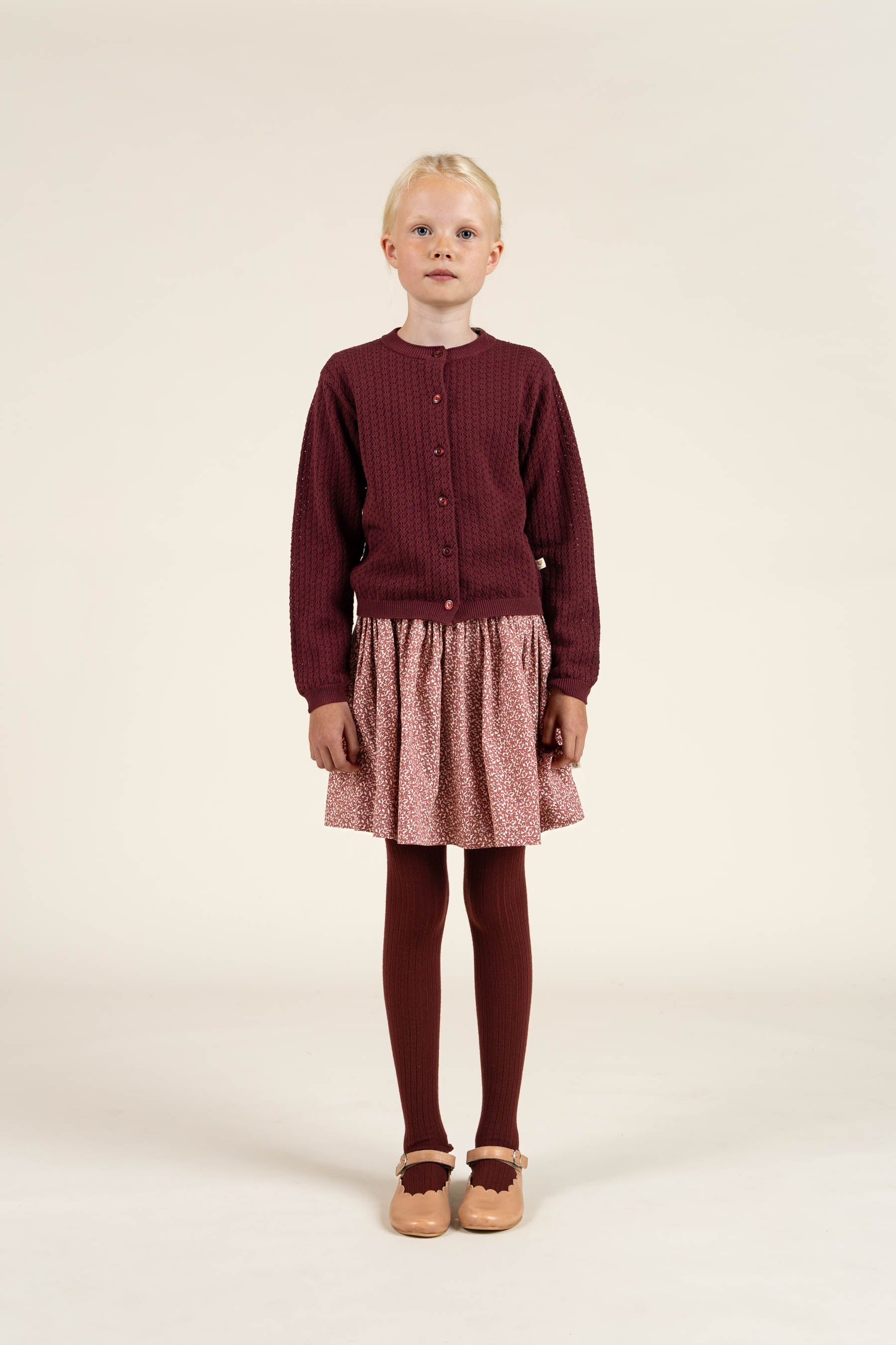 Katoenen vest - Tween - Burgundy | 100686 Esme