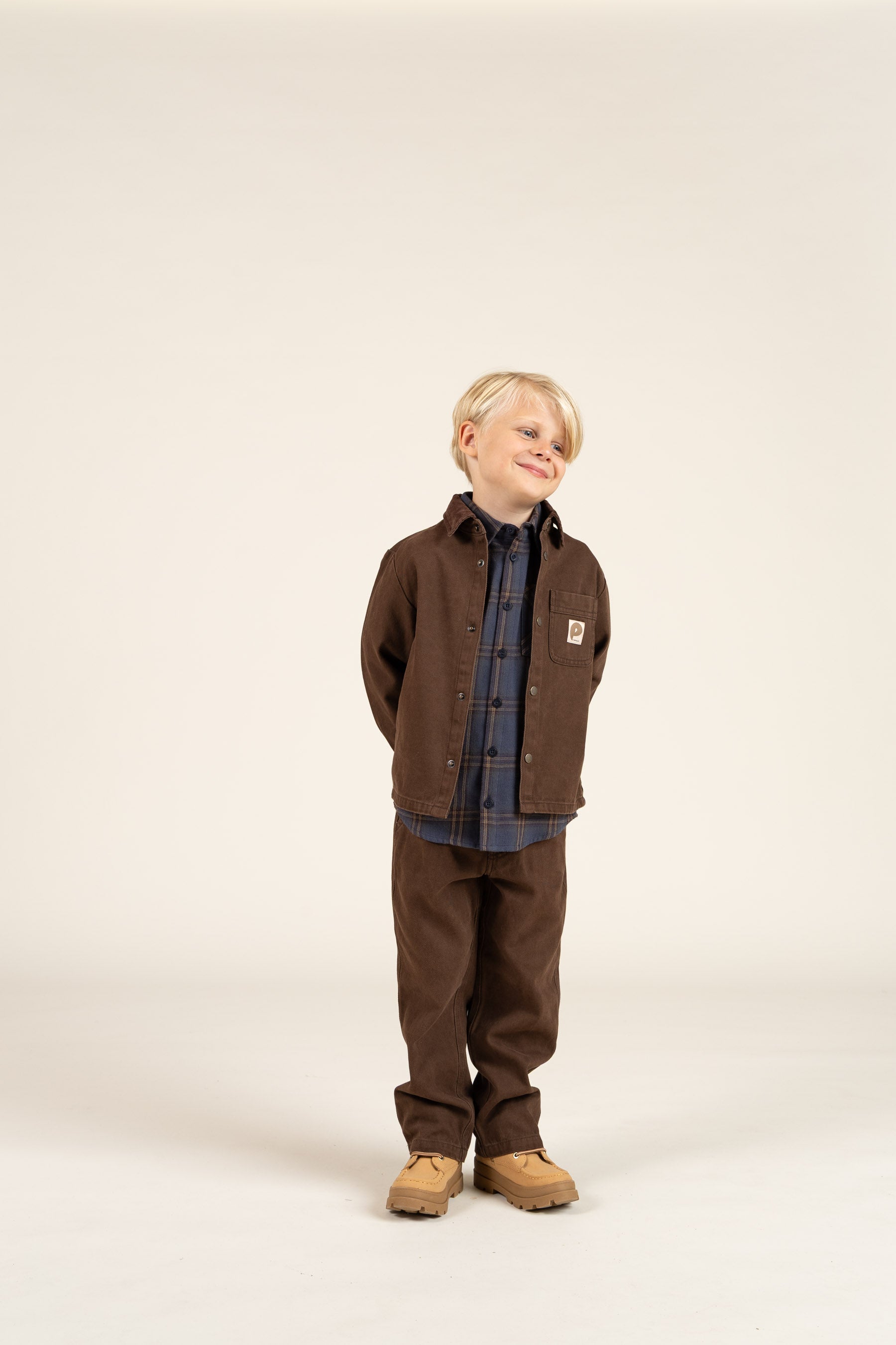 Twill overhemd - Kids - Chocolate | 100610 Carter