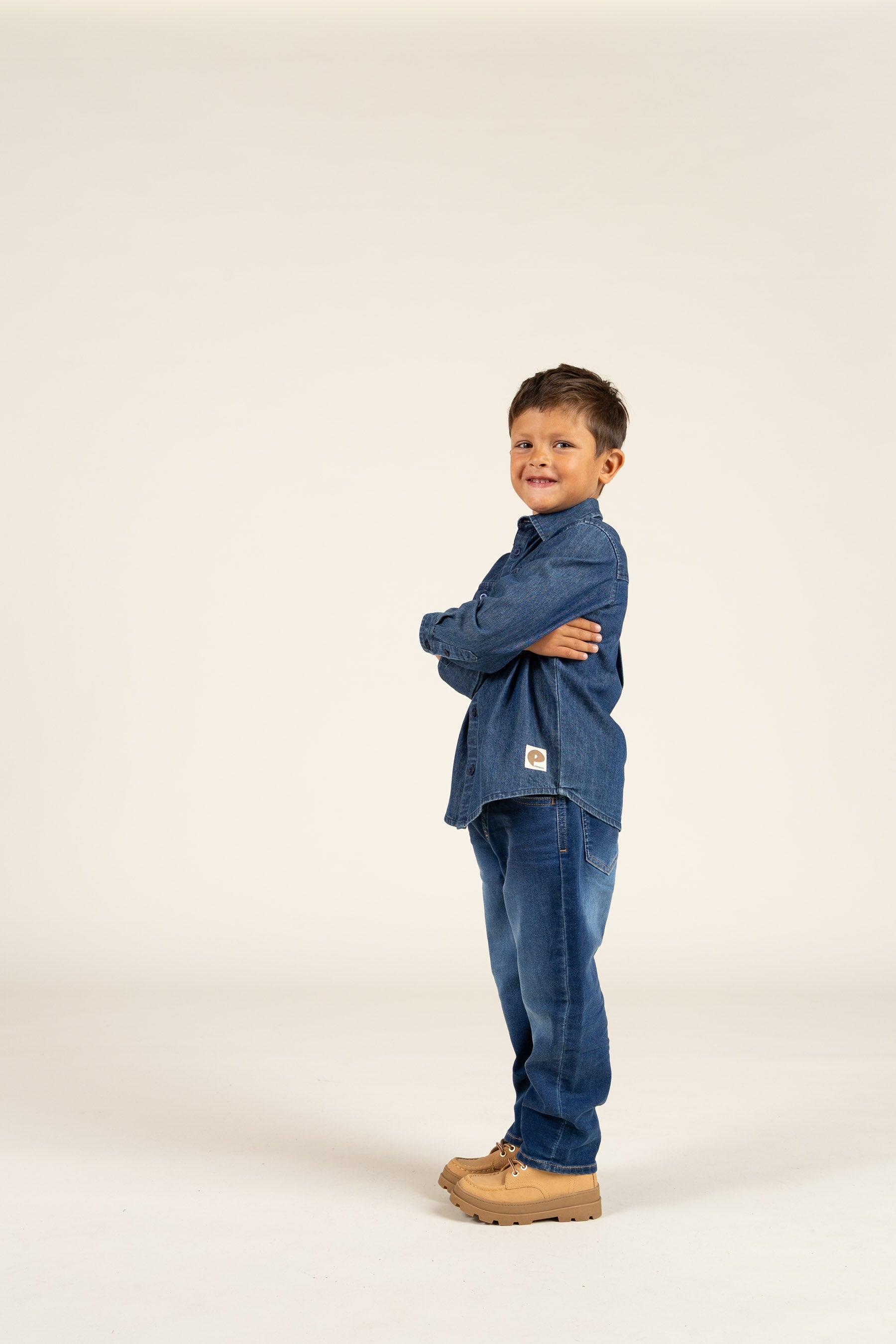 Denim overhemd - Kids - Dark Blue Denim | 100176 Delhi