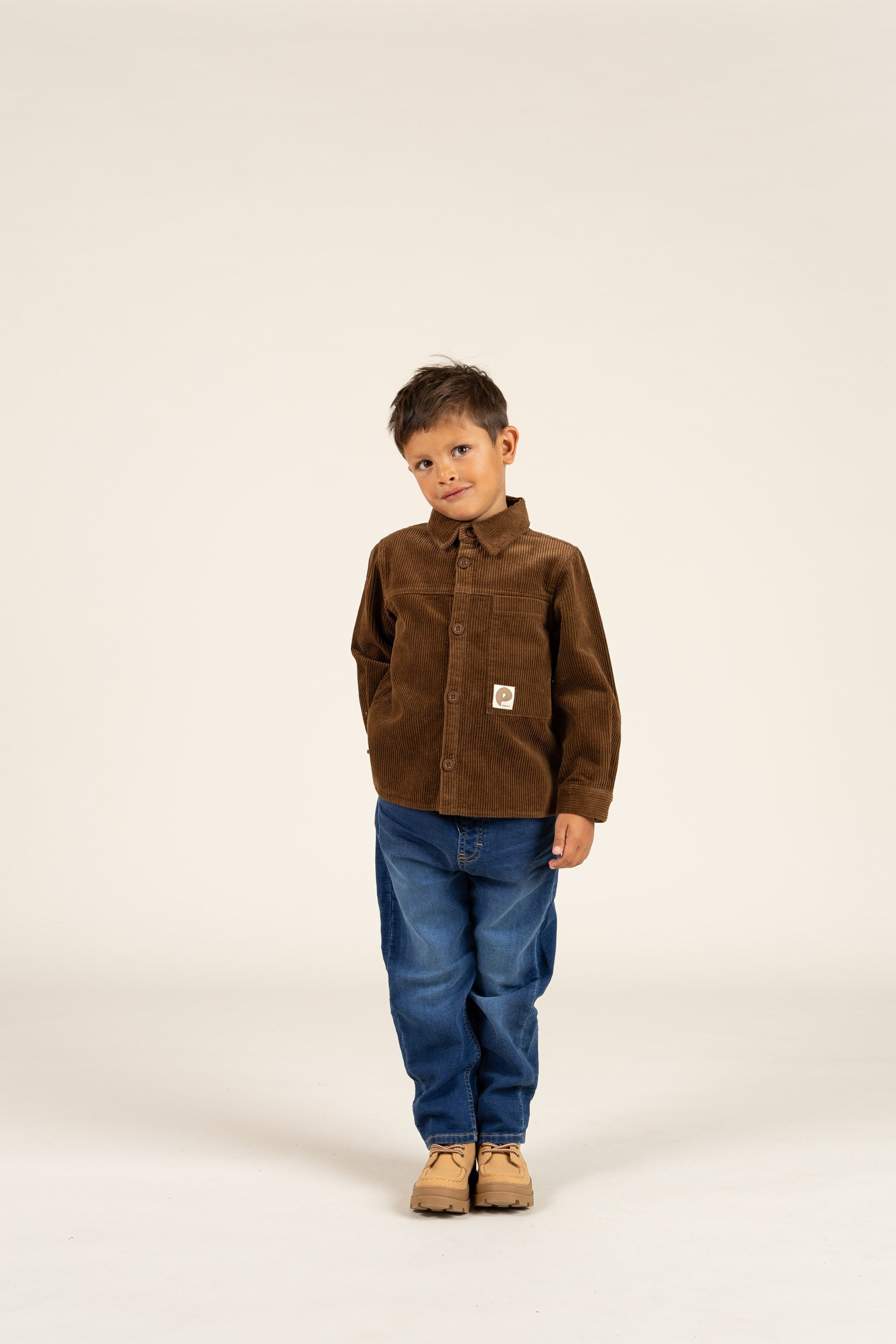 Corduroy overhemd - Kids - Coffee | 100598 Jace