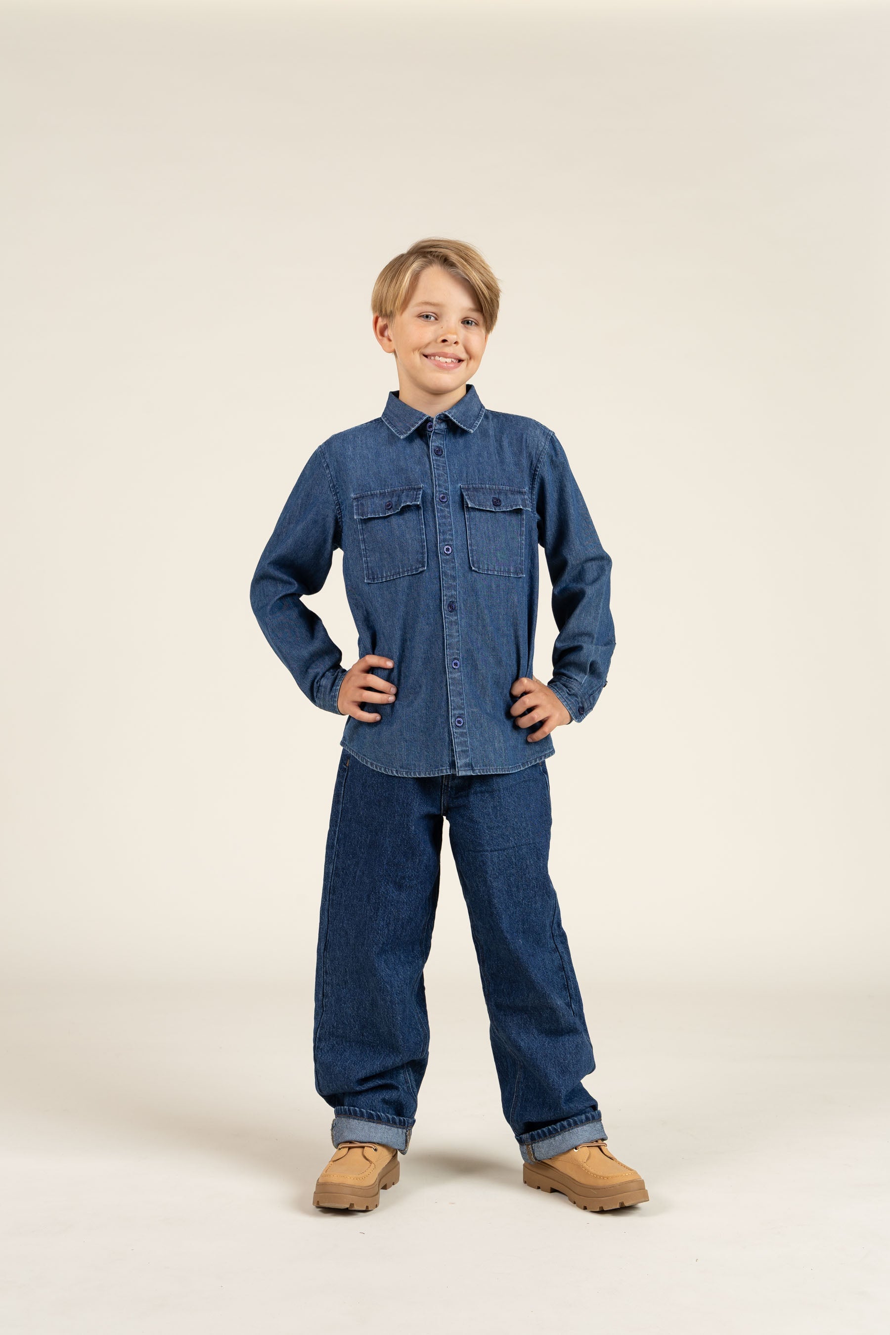 Denim overhemd - Tween - Dark Blue Denim | 100369 Delhi