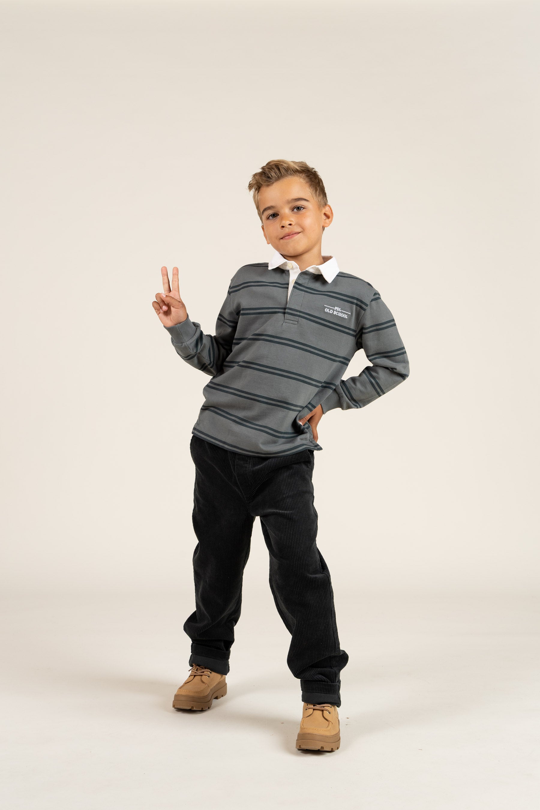 Corduroy broek met koord - Tween - Forest Green | 100601 Jace