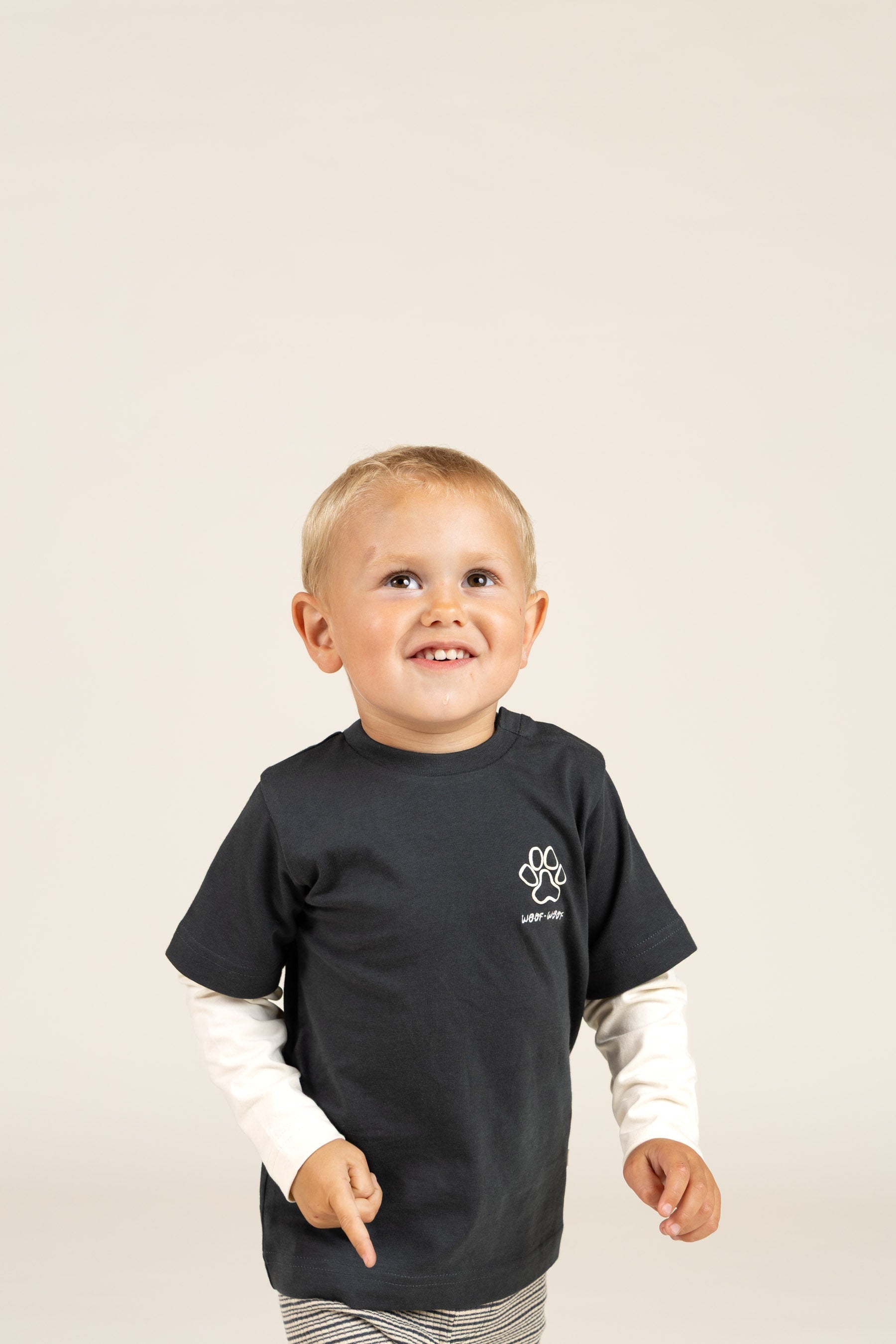 Boxy T-shirt met dubbele mouwen - Kids - Forest Green | 100840 Alex