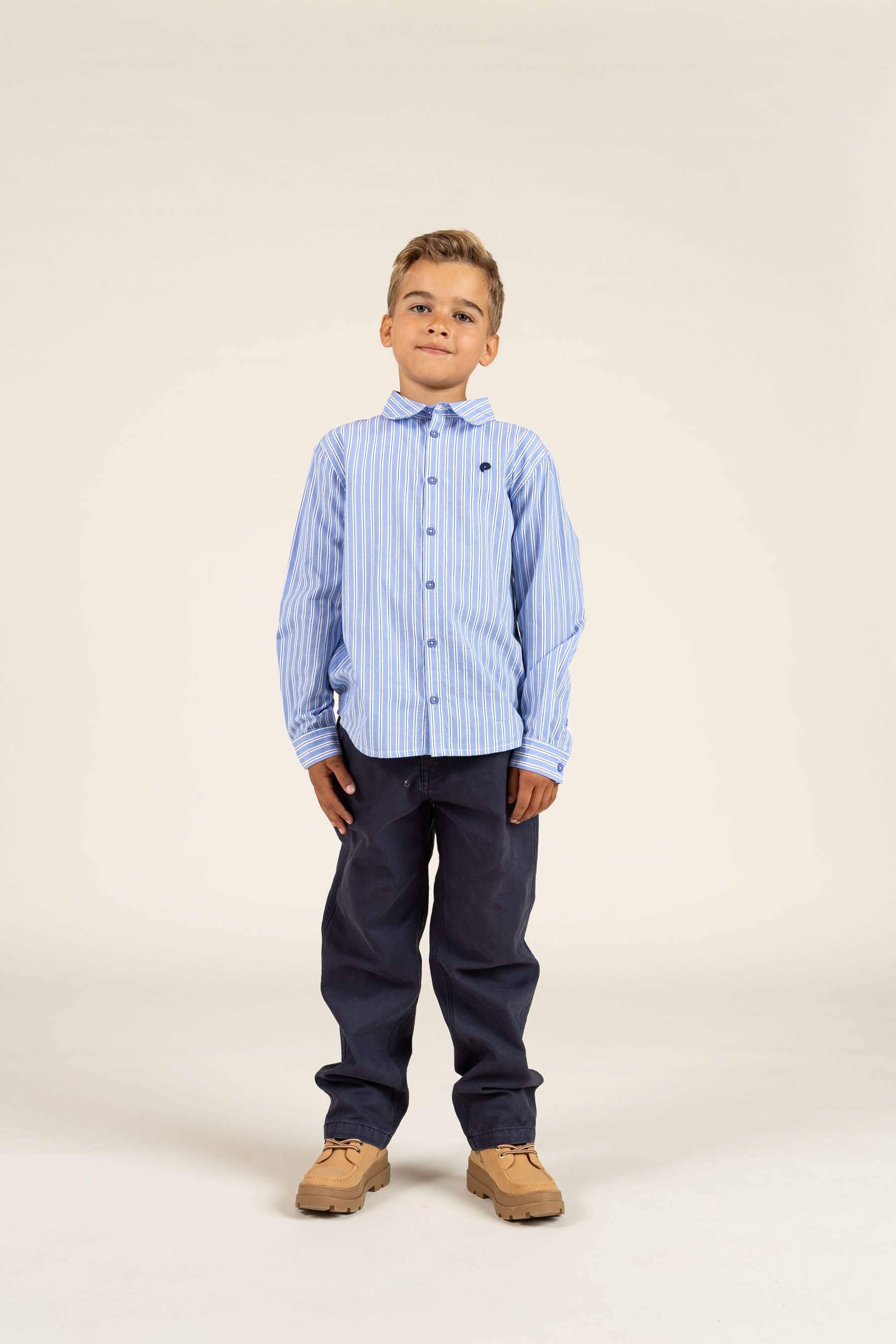 Gestreept overhemd - Tween - Blue Stripe | 100489 Kai