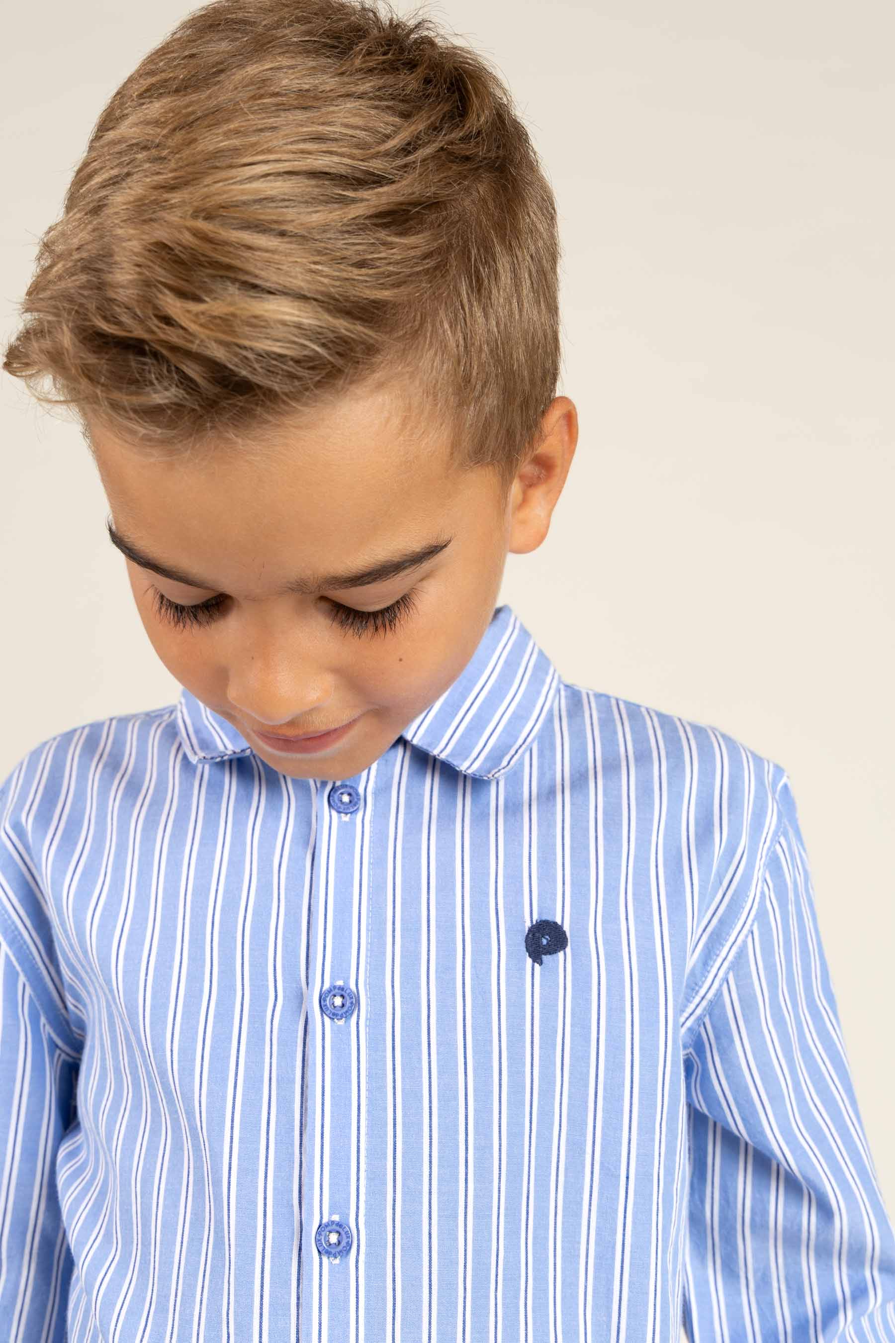 Gestreept overhemd - Tween - Blue Stripe | 100489 Kai