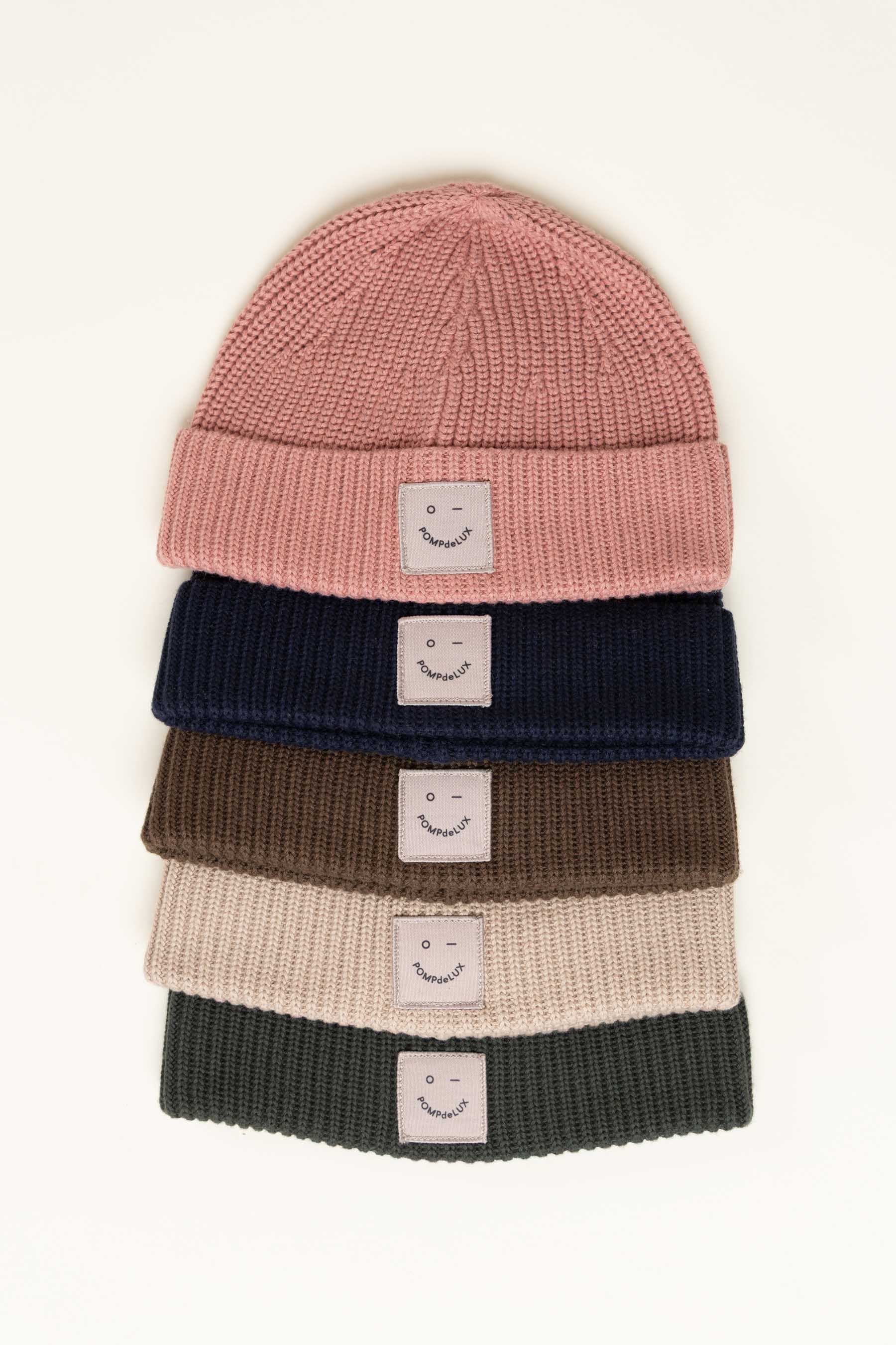 Geribde muts - Tweens - Dusty Rose