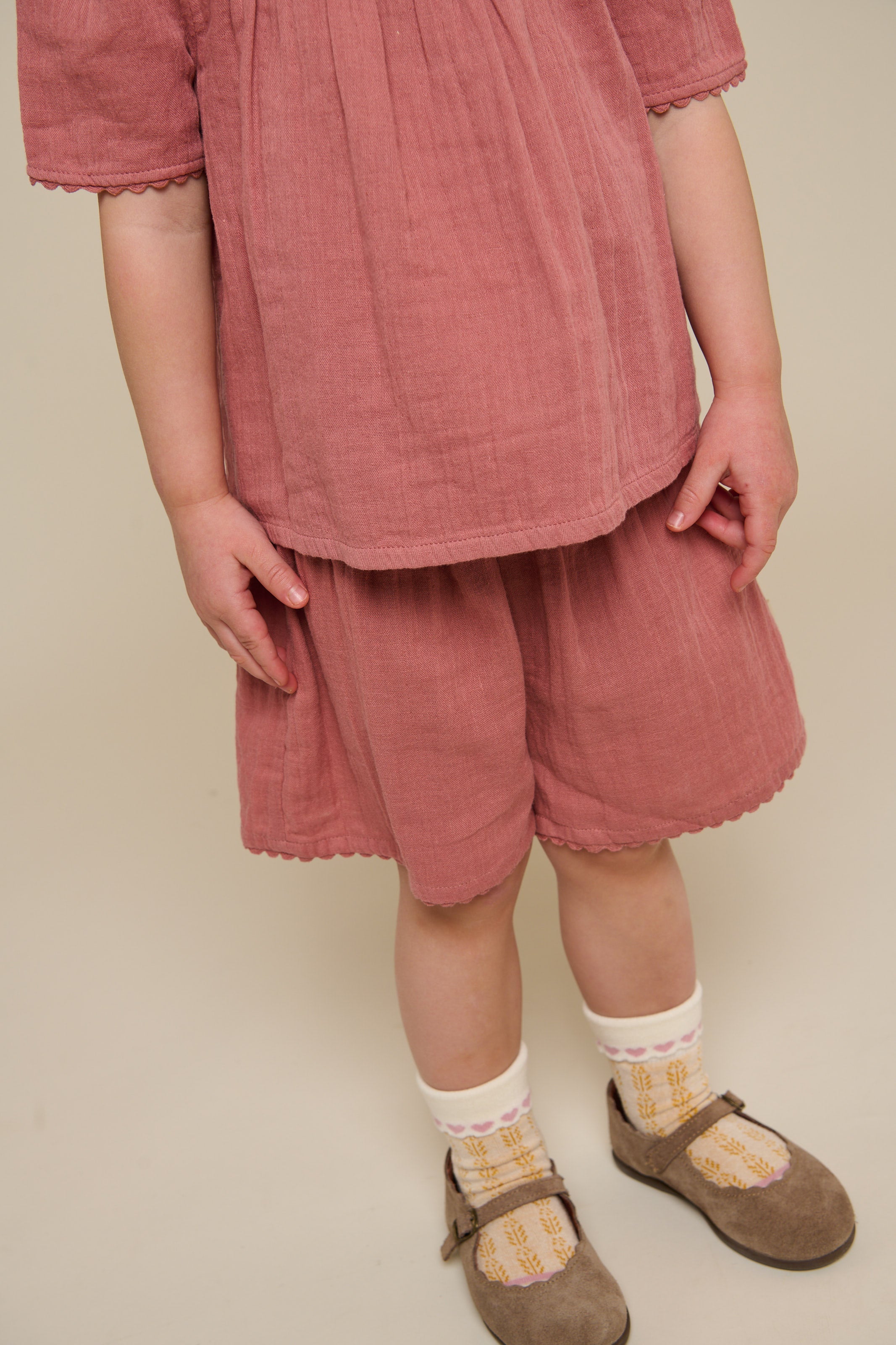 Gaas Shorts - Kids - Old Rose | 100926 Jasmine